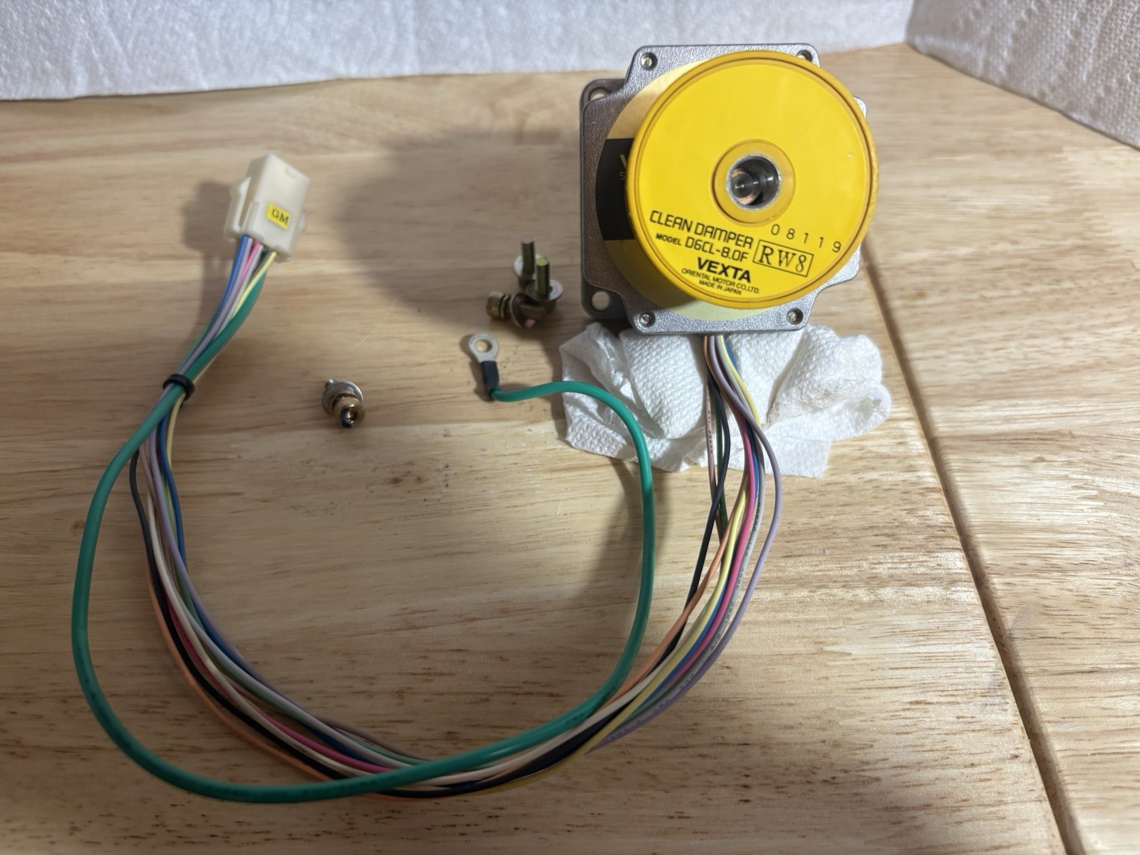 Vexta PK564H-B 5-Phase Stepper Motor + DGCL-8F Clean Damper w/ Cable & Screws