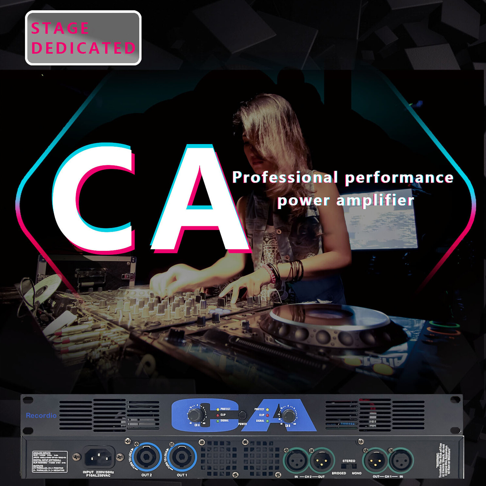 CA-450 2 Channel Digital Power Amplifier 2x900watt Class-D Bridge Function 1802G