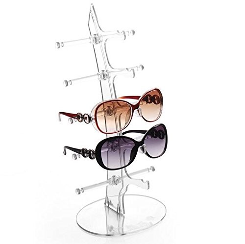 Eyeglasses Sunglasses Storage Display Stand Holder Organizer Case Show Rack f...