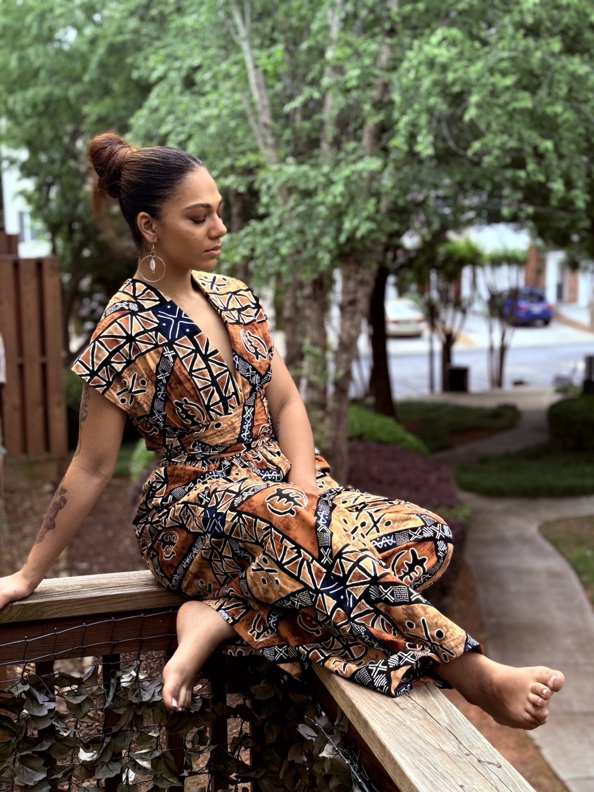 Unique African Print Jumpsuit (11-14)