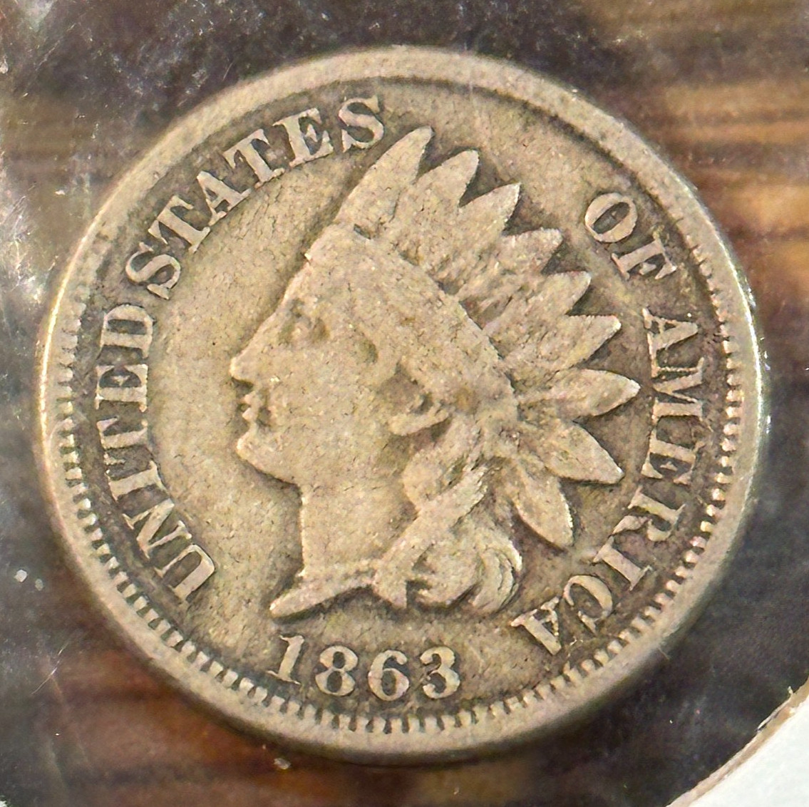 1863 Indian Cent Nice Original VG CHRC
