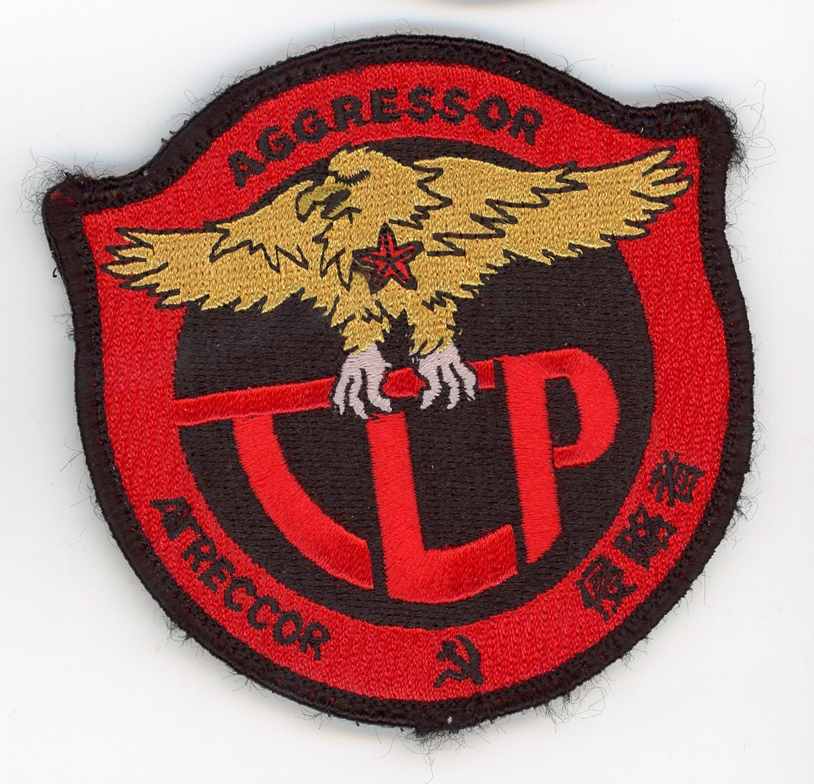 PATCH SPAIN ALBACETE AFB TACTICAL LEADRESHIP PROGRAMME  VEL BACK AGGRESSOR