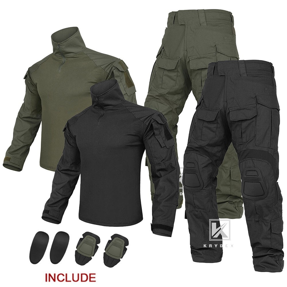 KRYDEX Gen3 Combat Uniform Tactical Shirt Tops Trousers Pants Elbow / Knee Pads