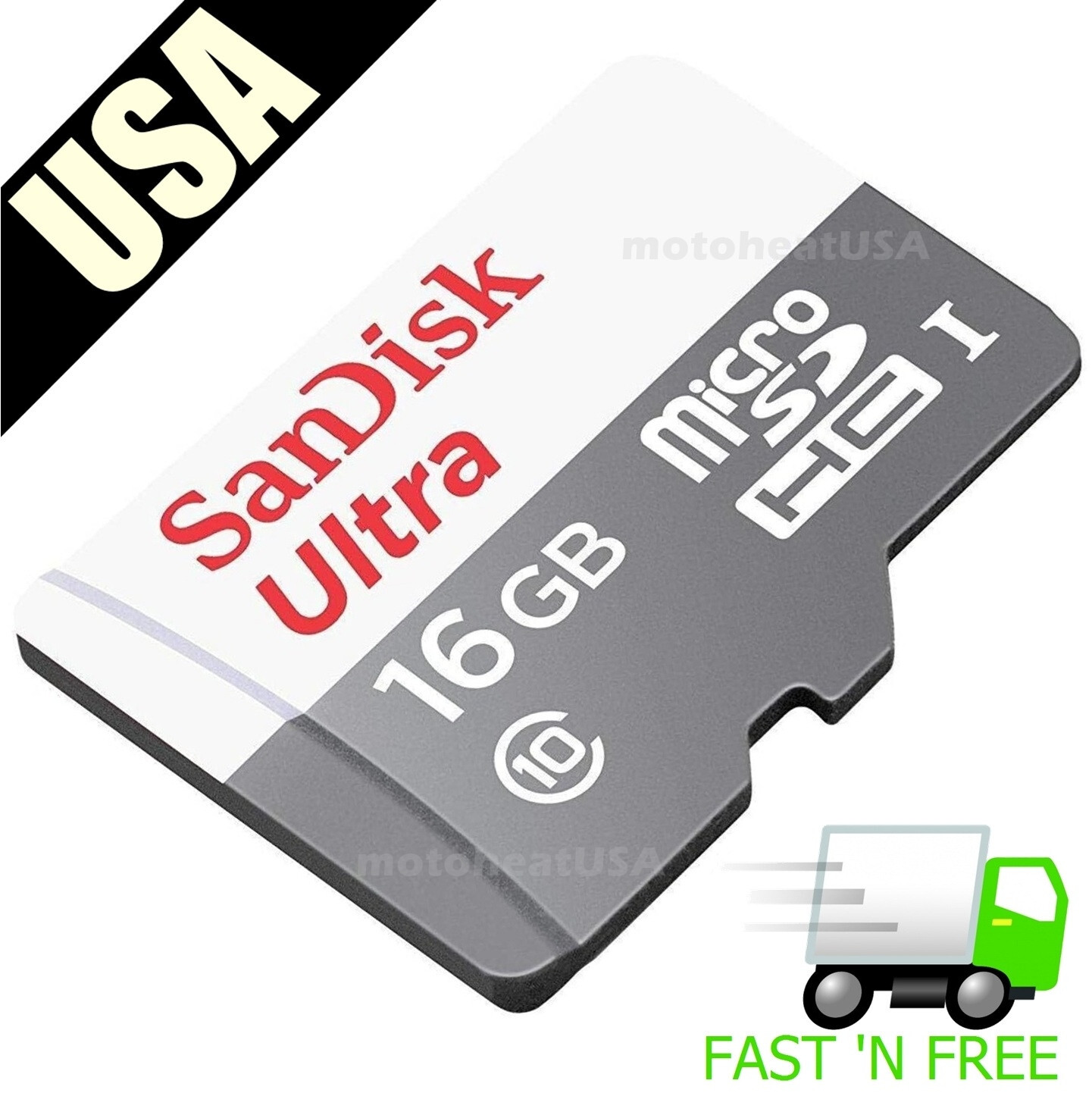 SanDisk Ultra 16GB microSDXC microSDHC MicroSD UHS-I Flash Memory - Camera/Phone