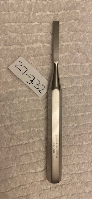 27-332HOKE OSTEOTOME  STRAIGHT 5.5" BLADE WIDE --3/16"