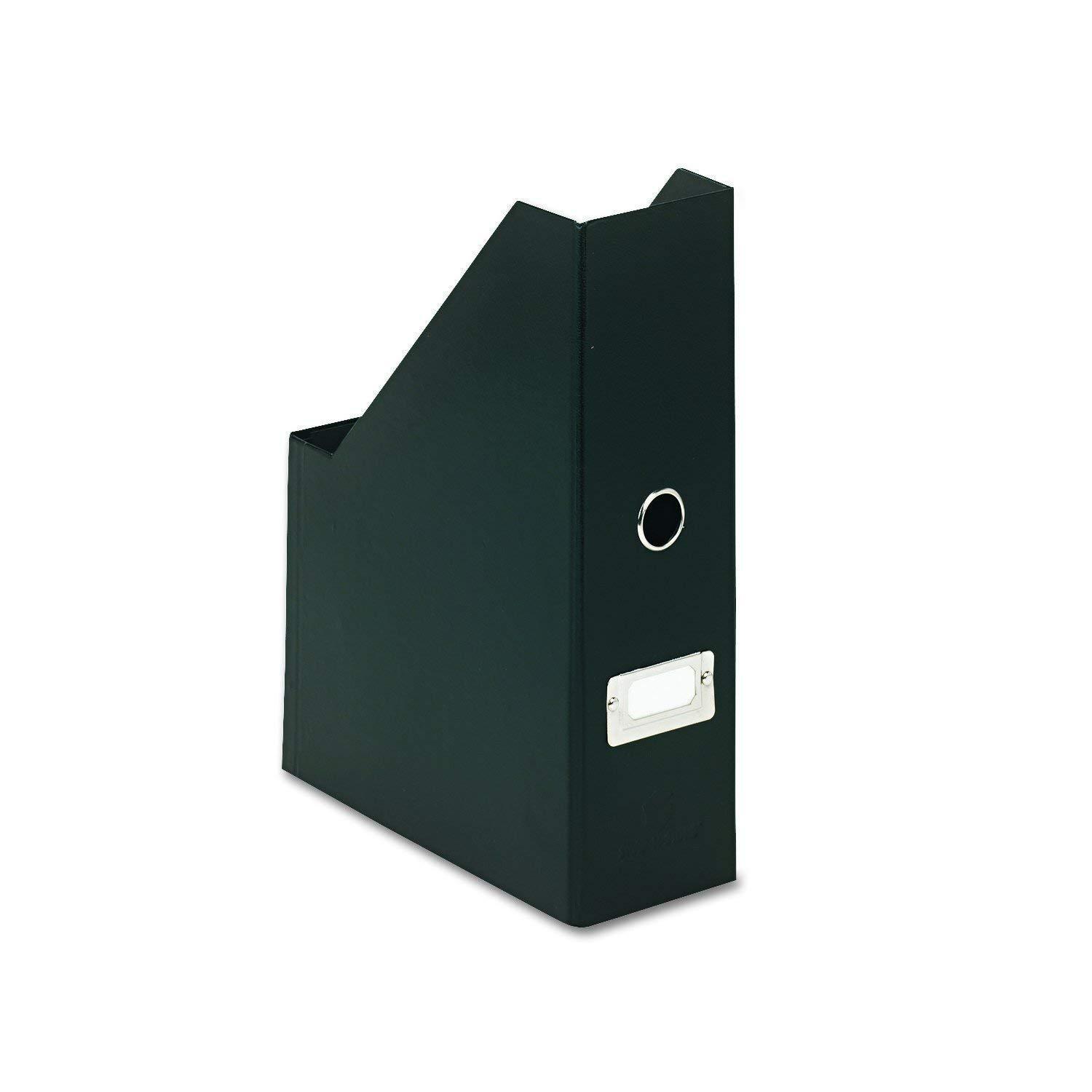 Snap-N-Store Fiberboard Magazine File with PVC Laminate, 12.25 x 3.88 x 9.75