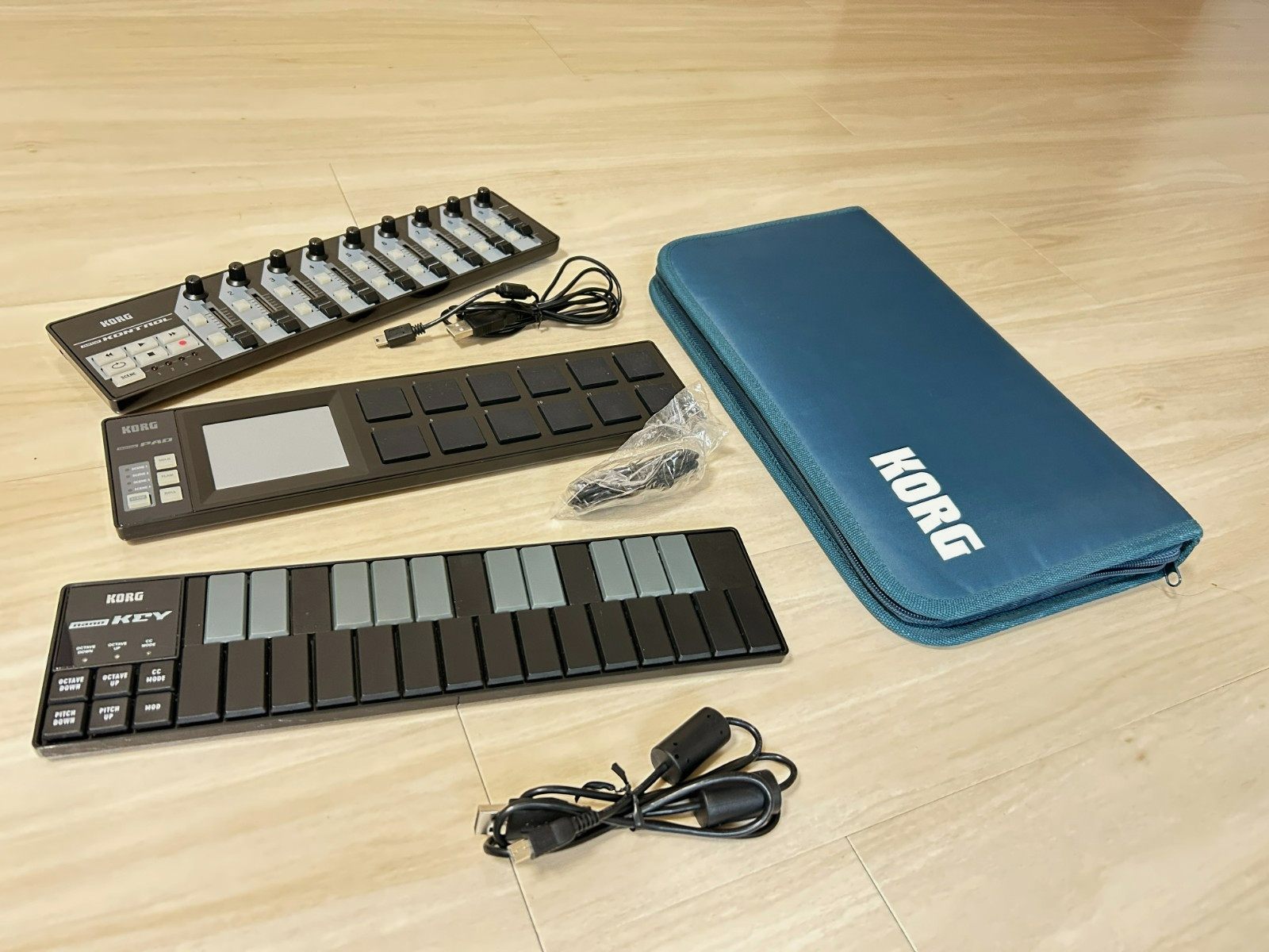 KORG nanoKEY nanoPAD nanoKONTROL 3-Piece USB MIDI Bundle + Soft Case Japan