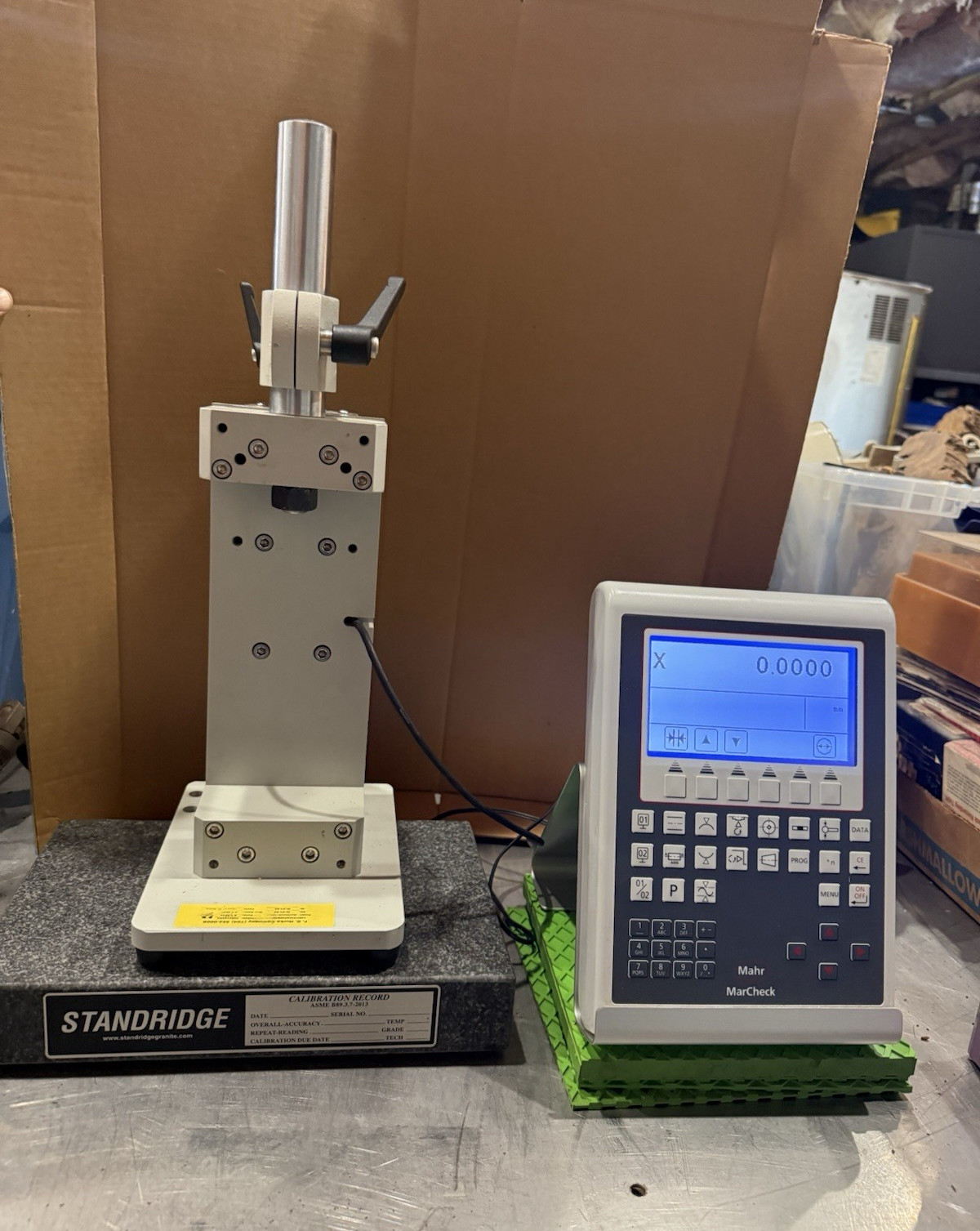 Mahr Precimar CM 25 Height Gage w/ MarCheck Display, Standridge Granite Base