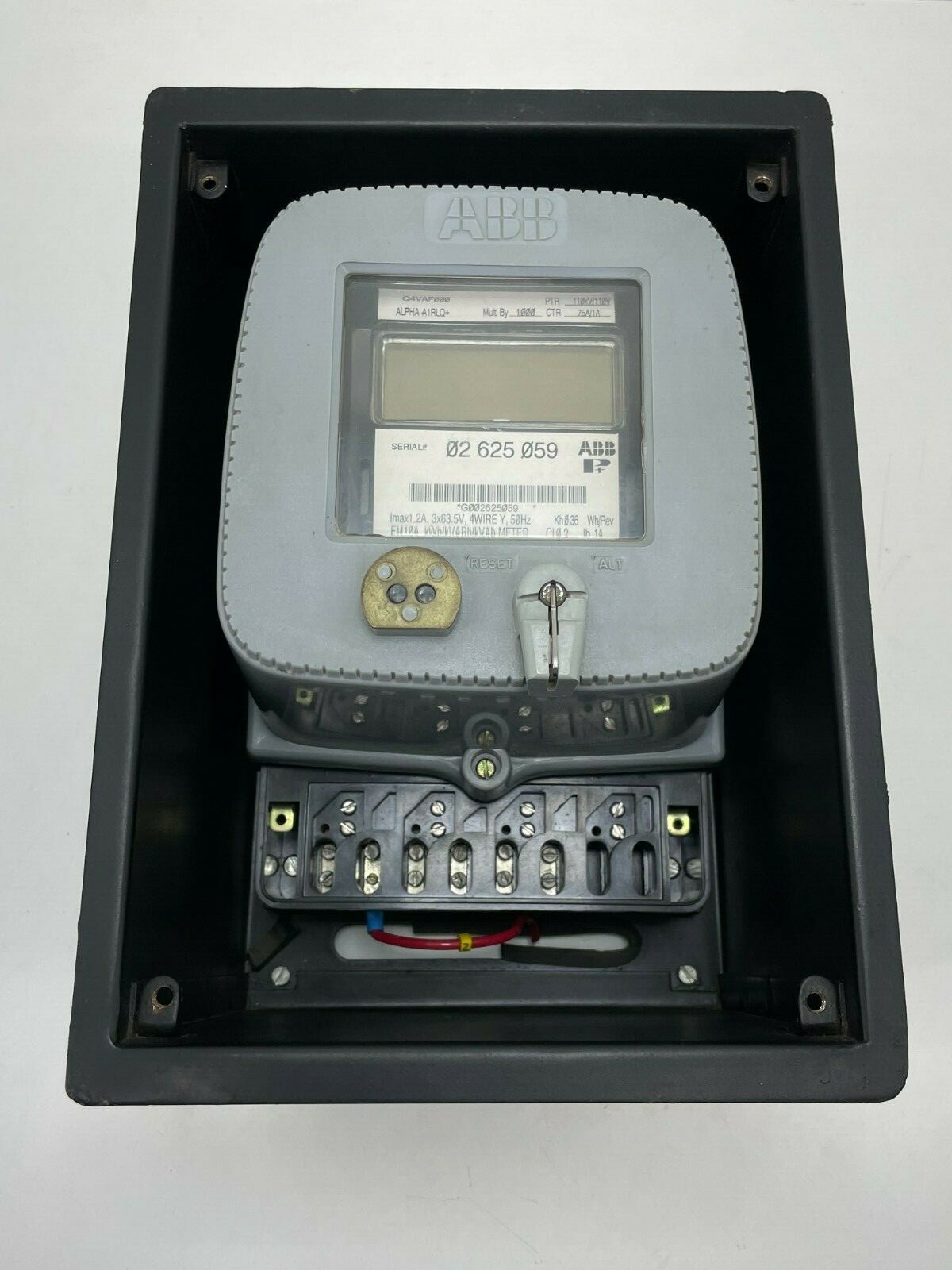 ABB 3PH-4W ALPHA A1RLQ+ Electronic Energy Watt Hours Meter Panel Mount