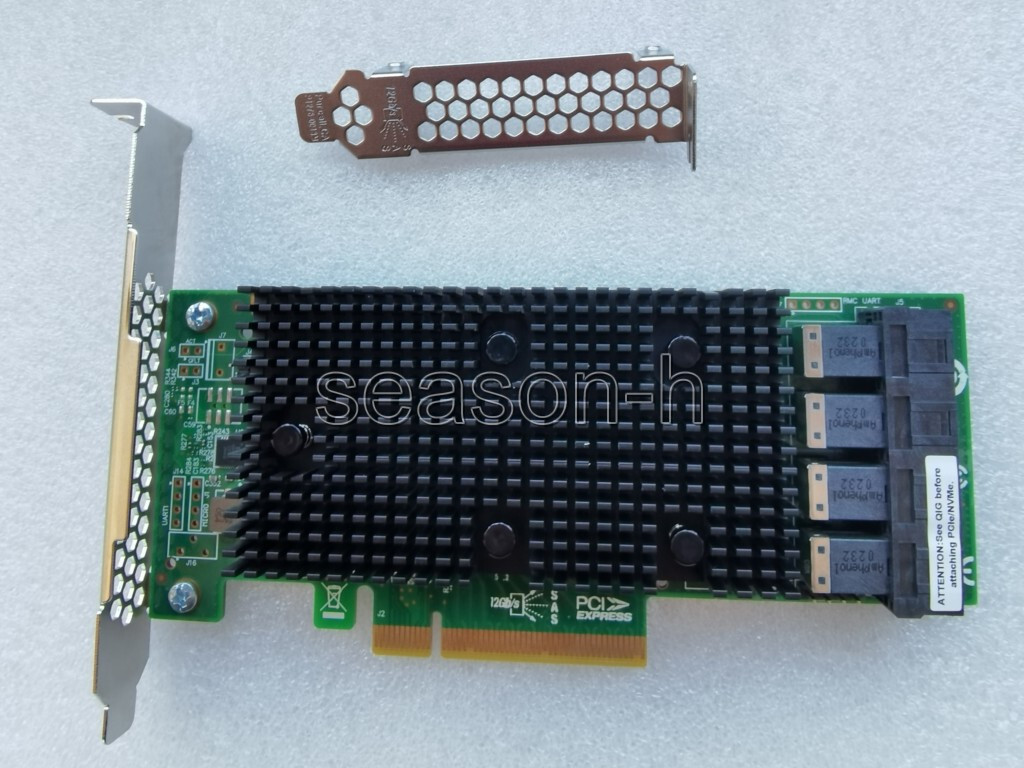 LSI 9400-16i SATA/SAS HBA Controller RAID 12 Gbps PCIe 16 Port Support NVME HDD