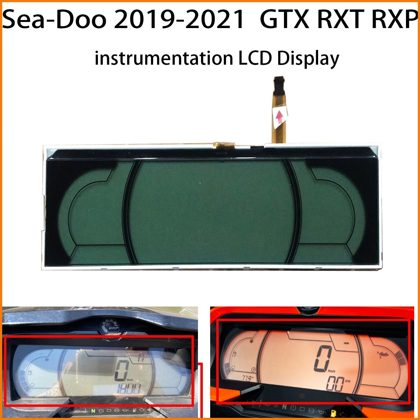 Display for Sea-Doo GTX RXT RXP GTR 170 300 230 Wake Pro Instrument 8613600044