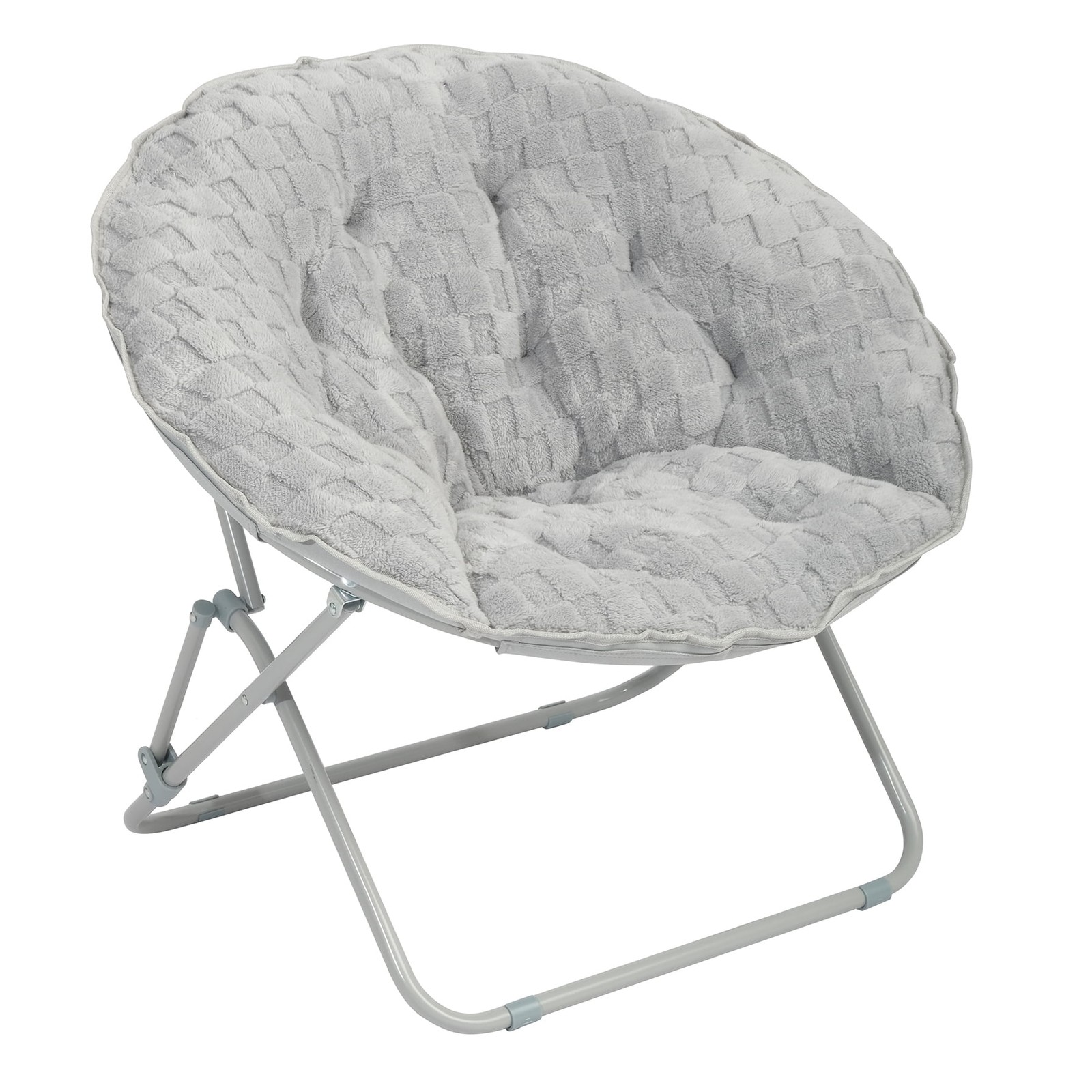 Saucer Chair for Kids and Teens, Silver Bedroom,study,reading chair,lounge chair