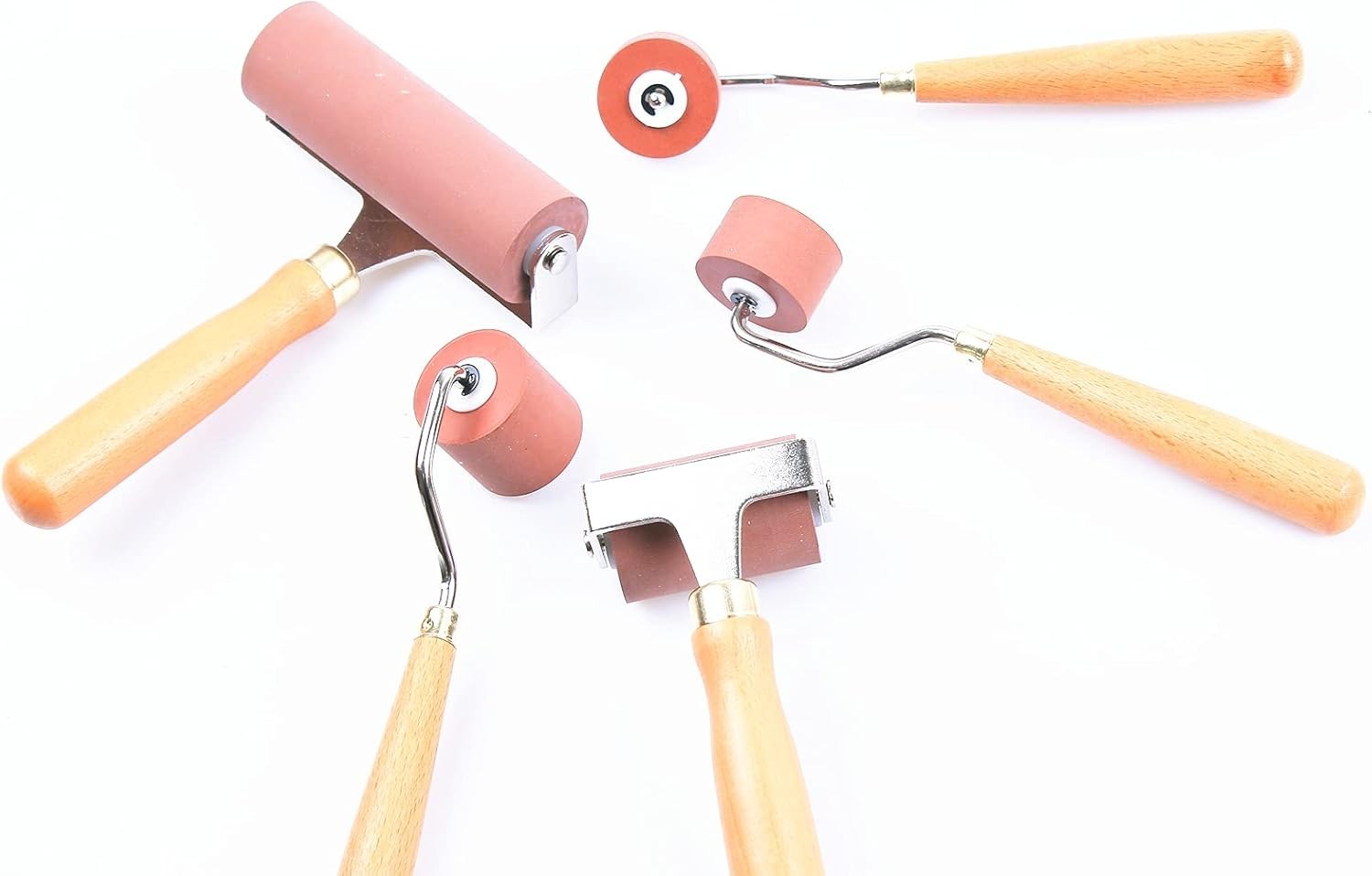 Rubber Brayer Roller for Printmaking, Ideal for anti Skid Tape Construct