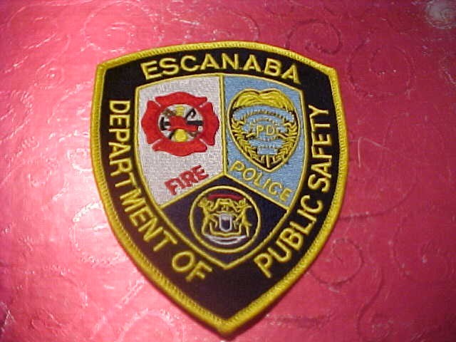 ESCANABA DEPARTMENT OF PUBLIC SAFETY PATCH SHOULDER SIZE UNUSED