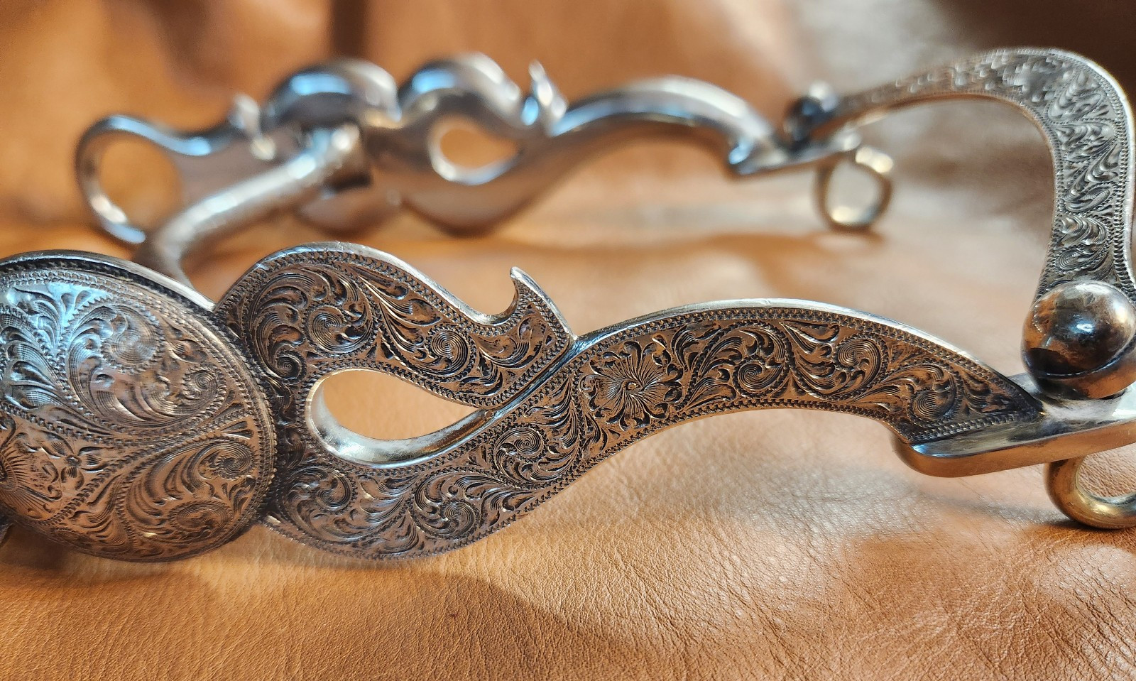 Western Sterling Silver Low Port Curb Bit
