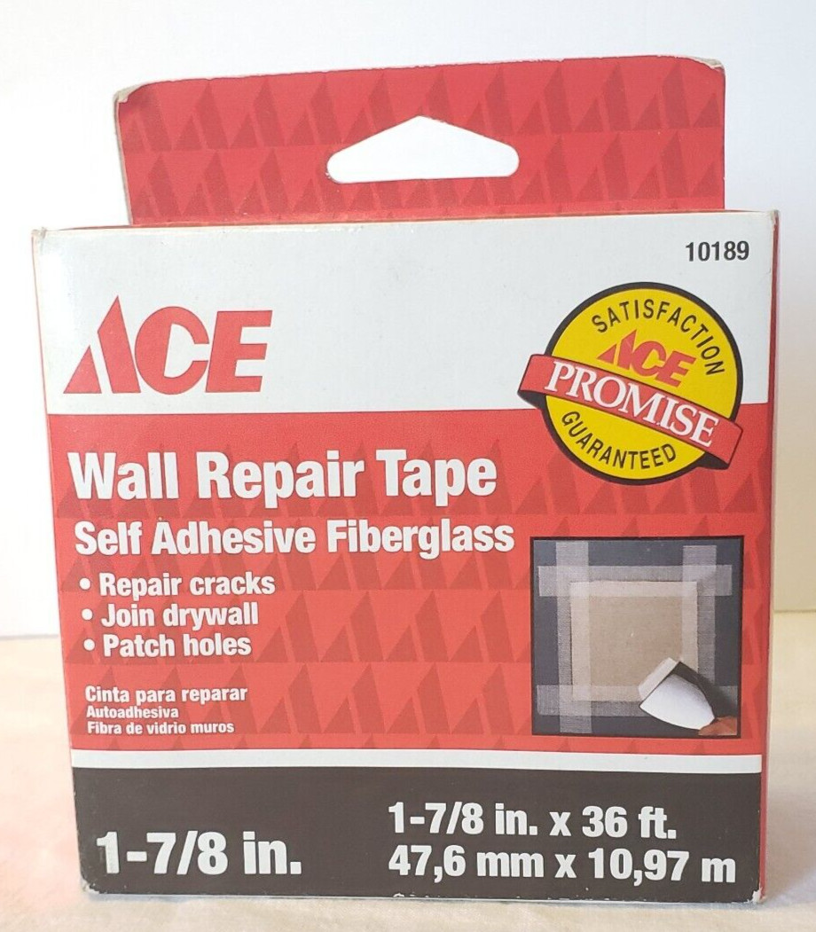Ace 10189 Fiberglass Self Adhesive Drywall Repair Tape 1-7/8 " W X 36' L NOS