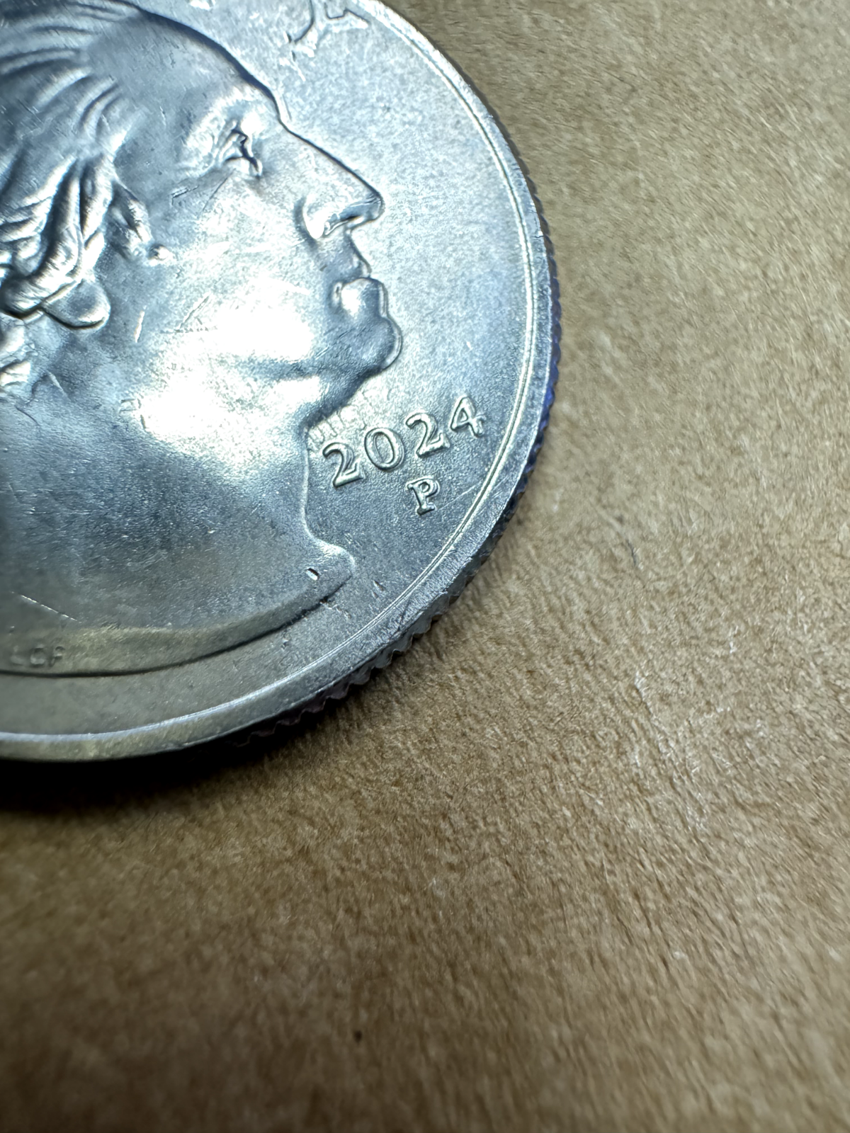 2024-P Patsy Takemoto Mink - DIE CLASH ERROR QUARTER - Beautiful Coin!