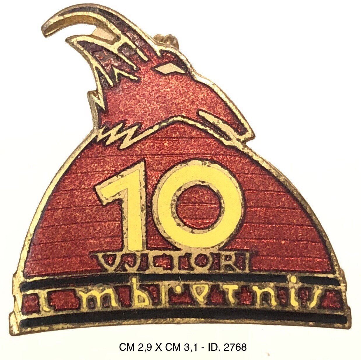 ALBANIA SHQIPË SKANDENBERG 10 VICTORIS I MBROTNIS BADGE PROD. GARDEN ROME