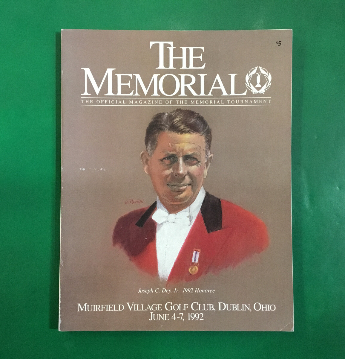 NEAR MINT! 1992 Memorial Golf Tournament Program Joseph Dey David Edwards Winner