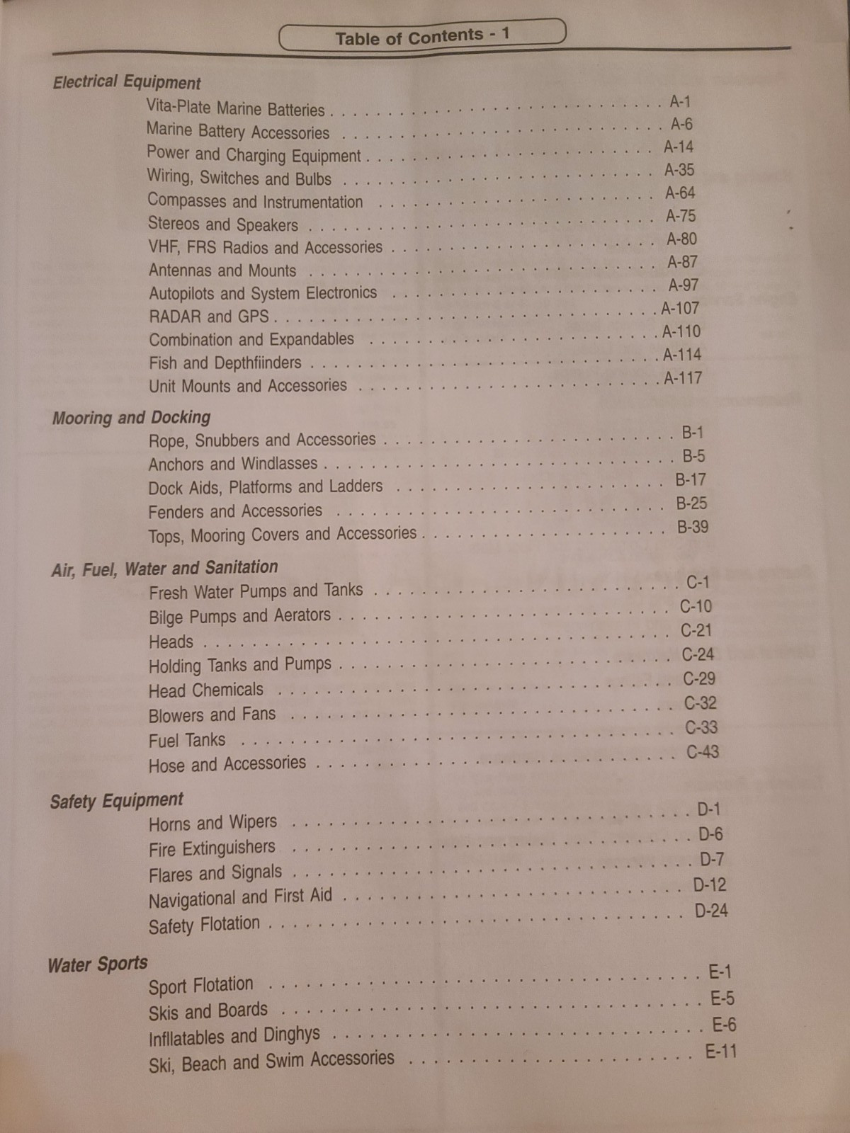 2010 Vita Plate Marine Catalog