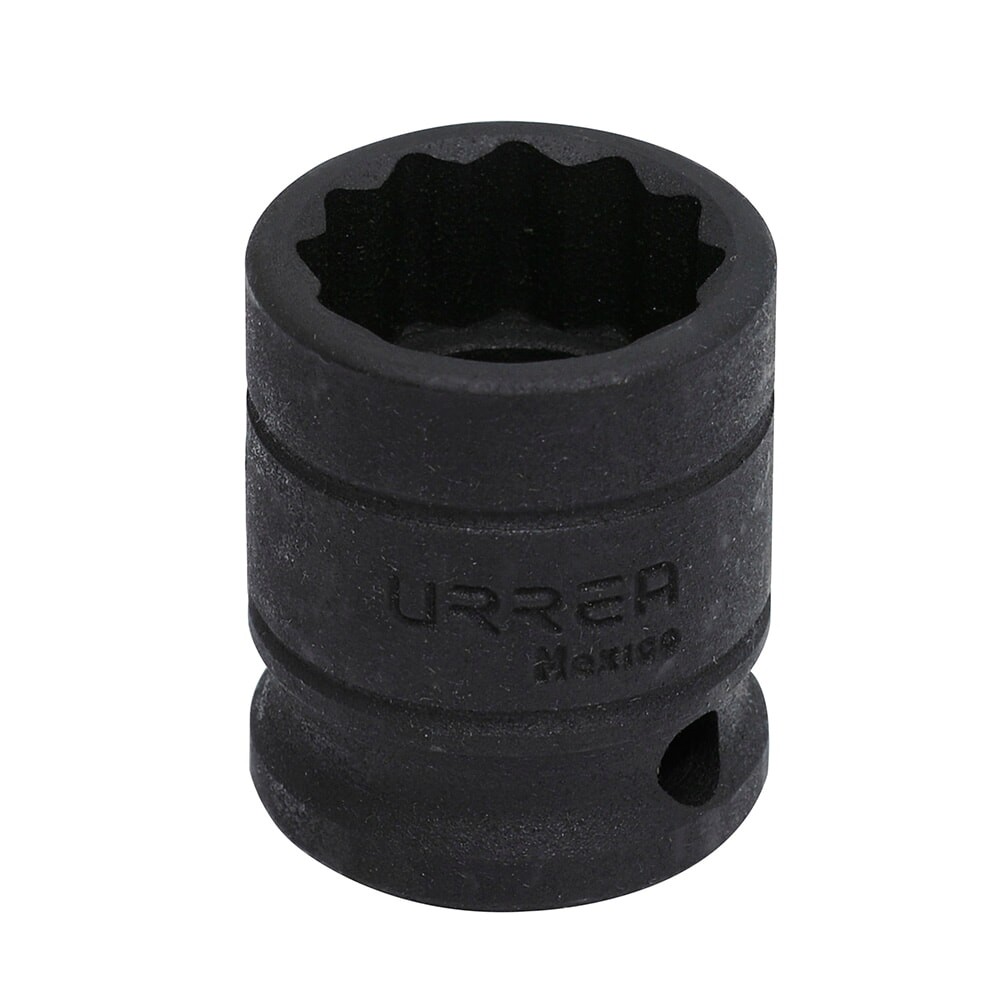 URREA 7428 1/2" Drive Black Standard Impact Socket 12 Point 7/8"