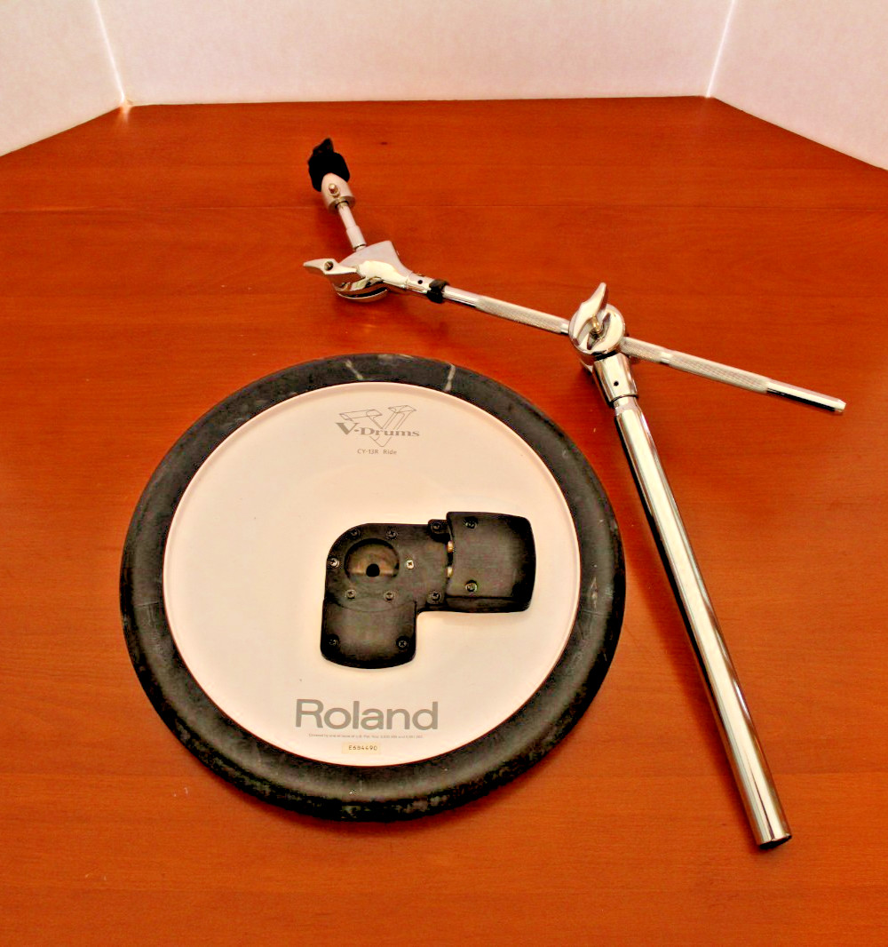Roland CY-13R 3 Way Trigger V-Cymbal Ride V-Drum w/Boom Arm *NO CLAMP*