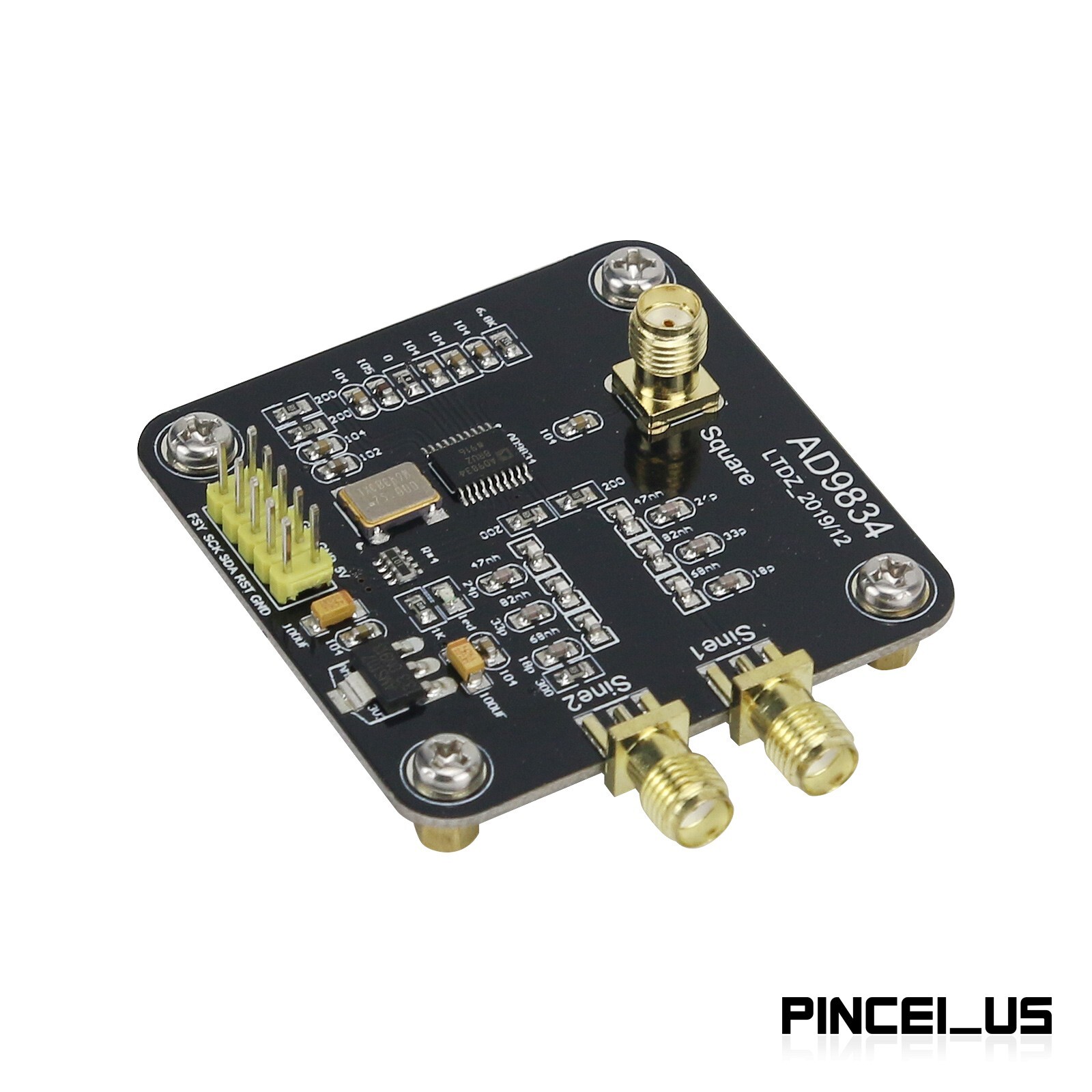 AD9834 Signal Generator Module Circuit Board Sine Triangle Square Wave Output//