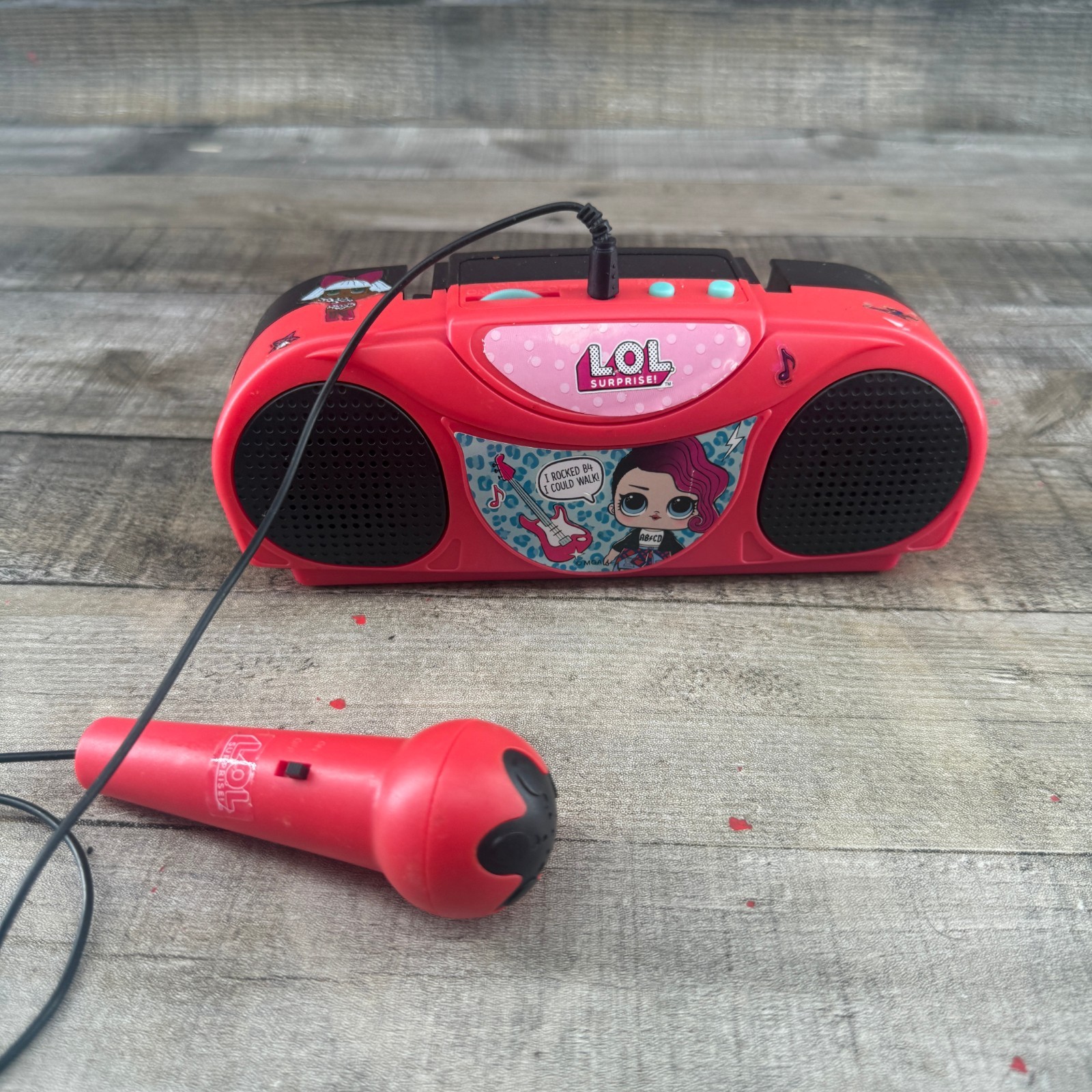 LOL Surprise Bluetooth Karaoke Machine Turns On