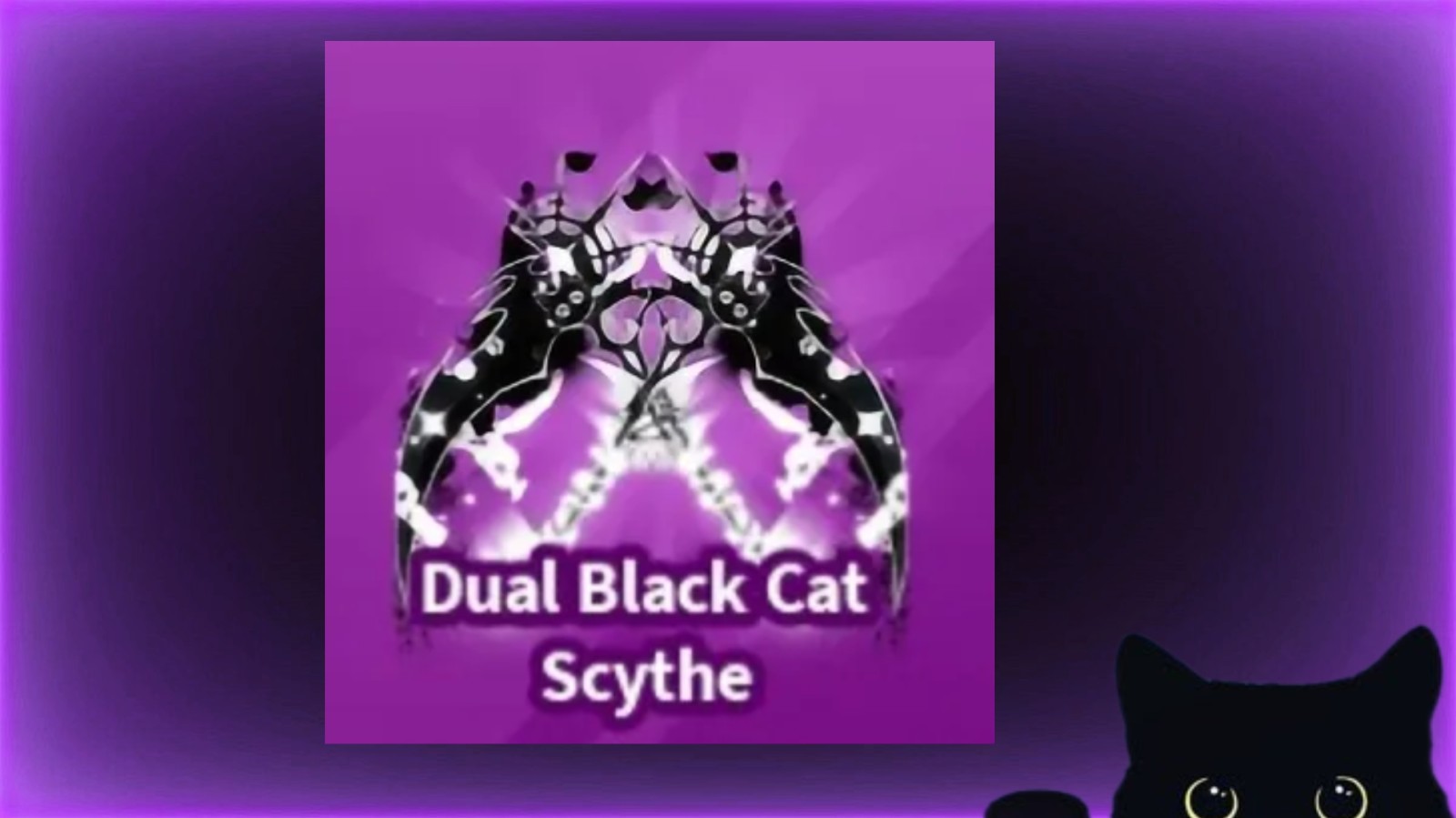 Blade Ball - Dual Black Cat Scythe