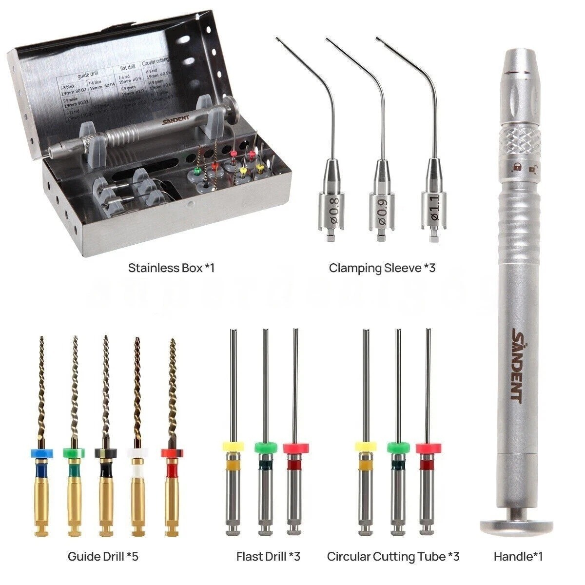 Dental Broken File Extractor Endodontic File Removal System Kit Endo Root Canal