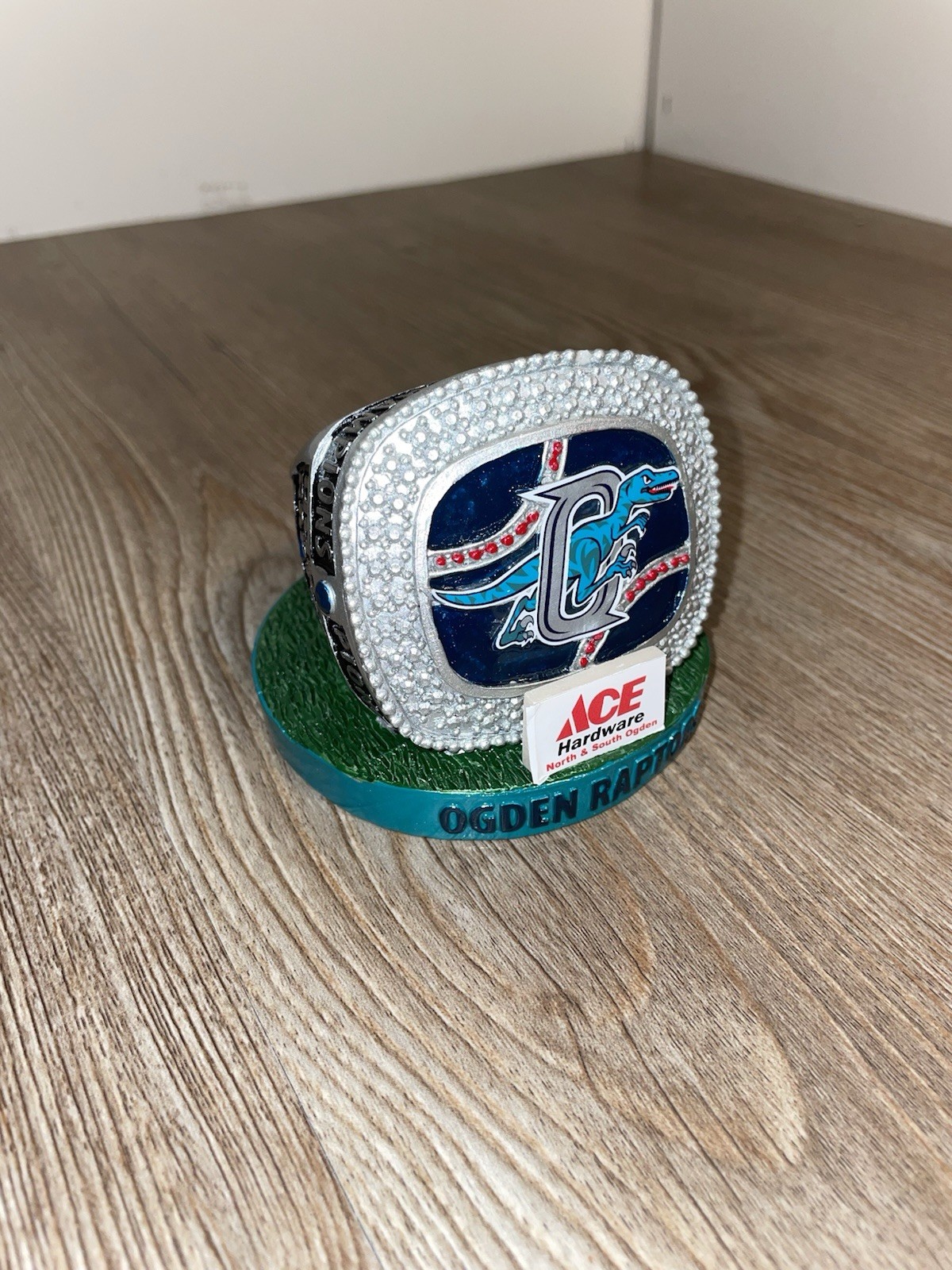 Ogden Raptors 2017 Pioneer League Champions Decorative Ring -  Dodgers