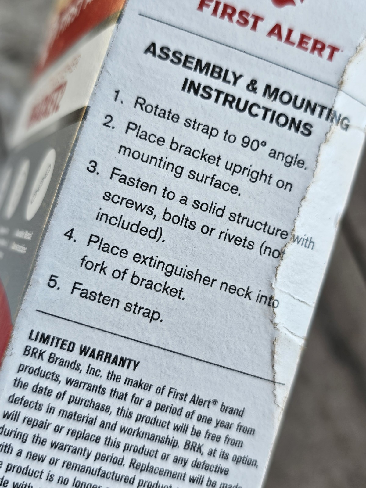 First Alert Bracket2 Replacement Fire Extinguisher Bracket For First Alert