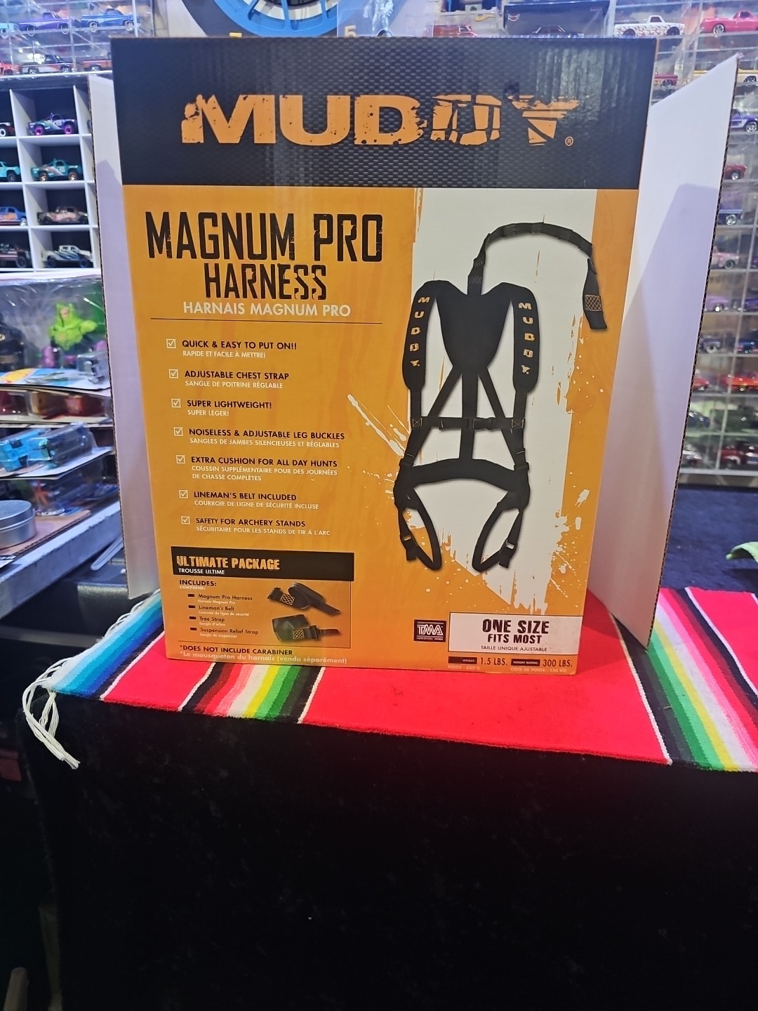 Muddy Outdoors Magnum Pro Padded Adjustable Treestand Harness System, Black