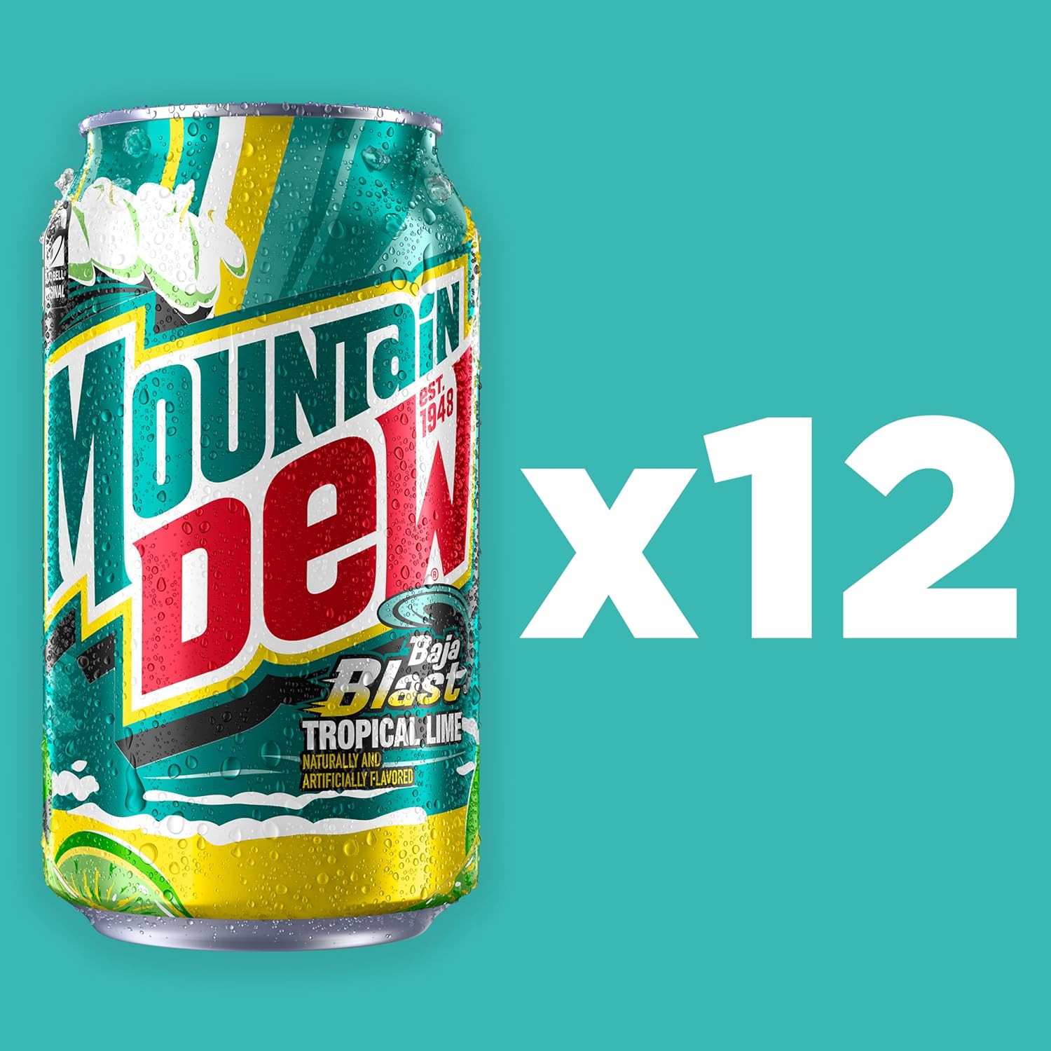 Baja Blast Cans, 12 Oz Cans, 12 Count