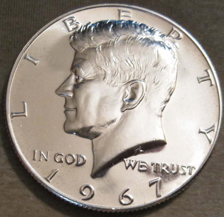 SELLING AS SHOWN ~ 1967 SMS UNCIRCULATED KENNEDY HALF DOLLAR ~ 40% SILVER ~ 449