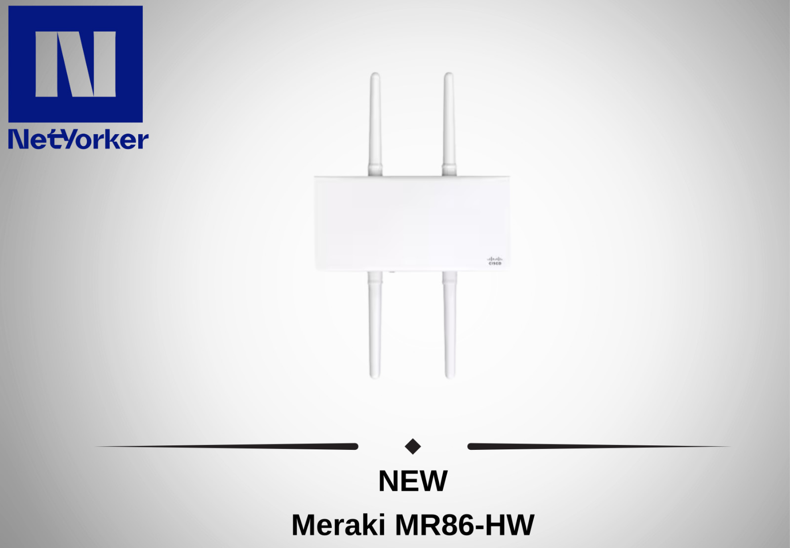 NEW Cisco Meraki MR86-HW 802.11ax 4x4:4 MU-MIMO Outdoor Wireless Access Point