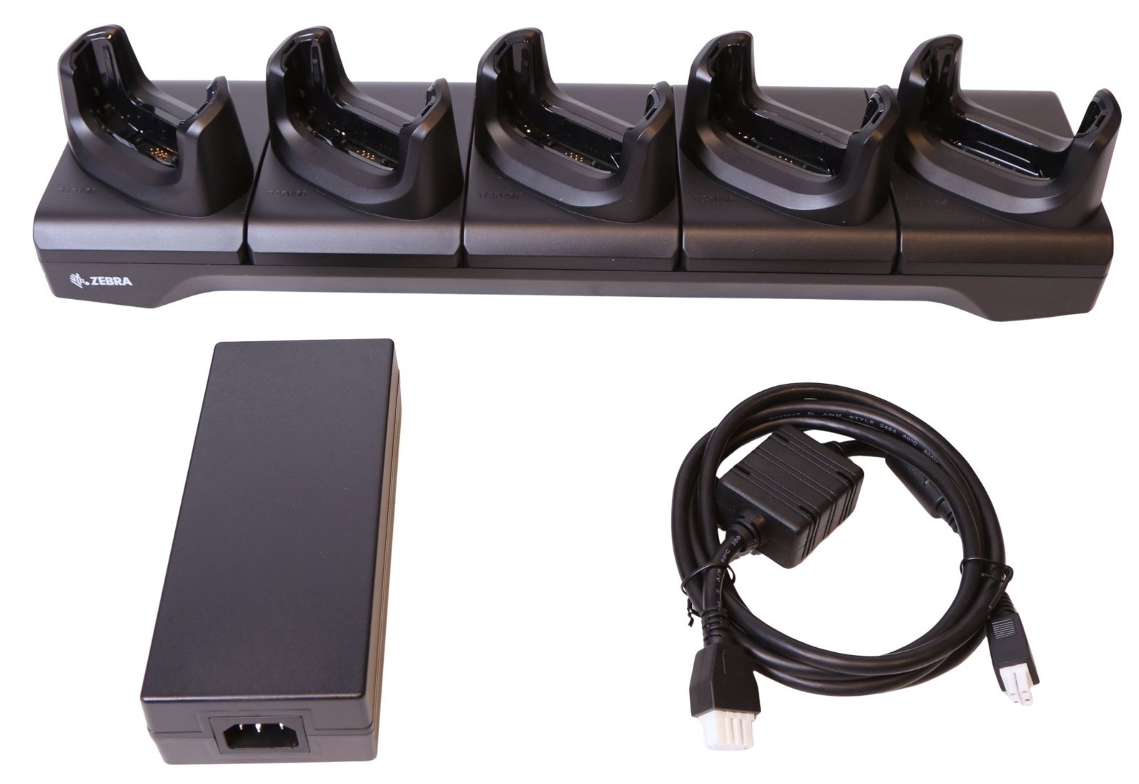 Kit; 5-Slot Charge Only Cradle w/ Power Supply and DC Cable for Zebra TC51/TC56