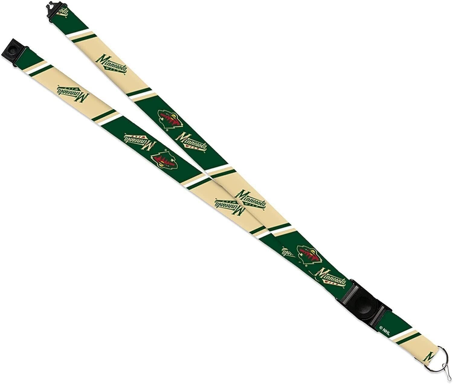 Minnesota Wild Lanyard Keychain Safety Breakaway Double Sided