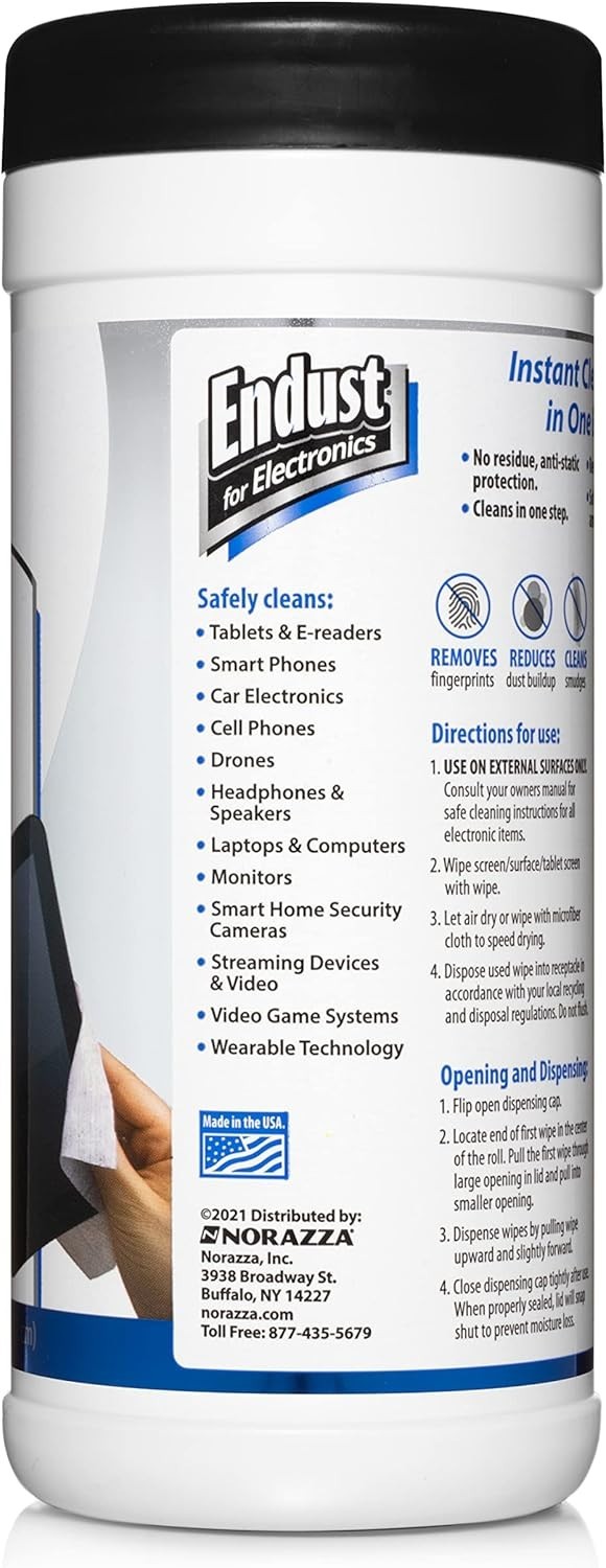Touchscreen cleaning wipes, Great tablet wipes, 70 count
