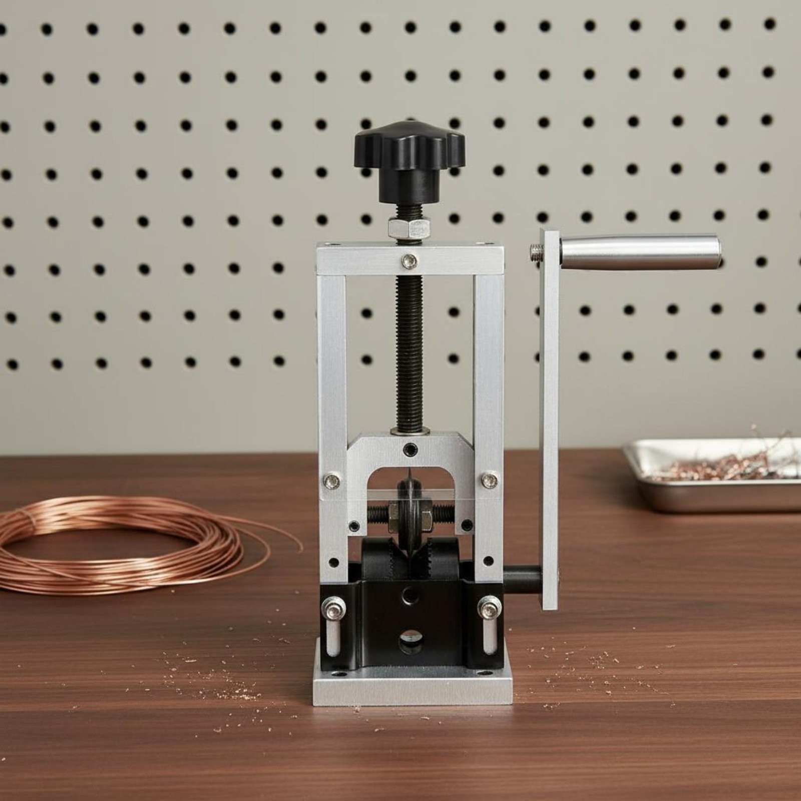 Manual Wire Peeling Machine Aluminum Alloy Construction for DIY Hobbyists