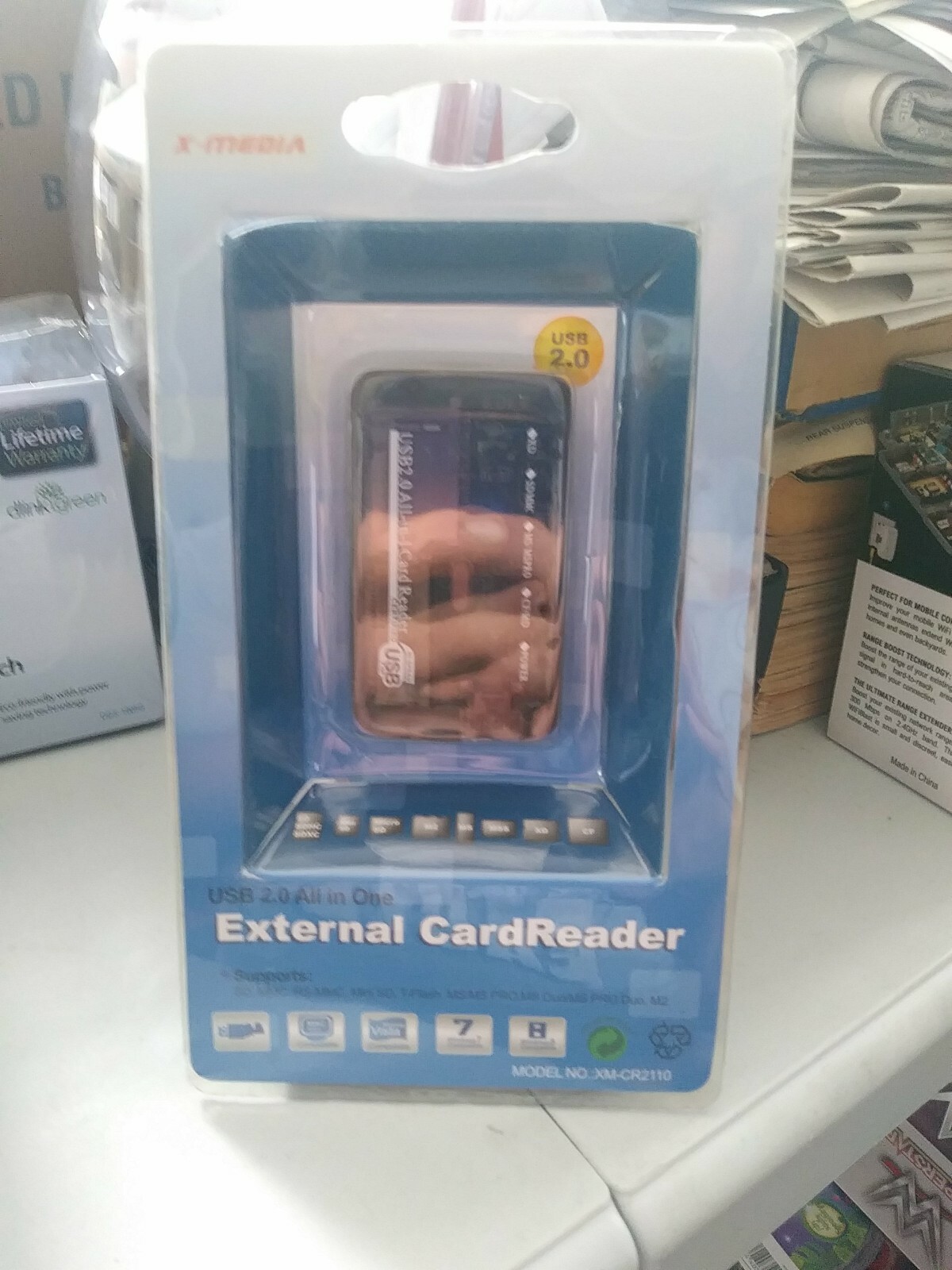 X-Media XM-CR2110 External USB 2.0 6-Slots Card Reader/Writer w/ Mac & Windows