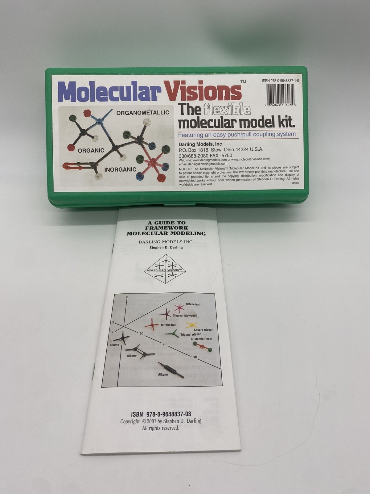 Molecular Visions The Flexible Molecular Model Kit By Darling Models Complete