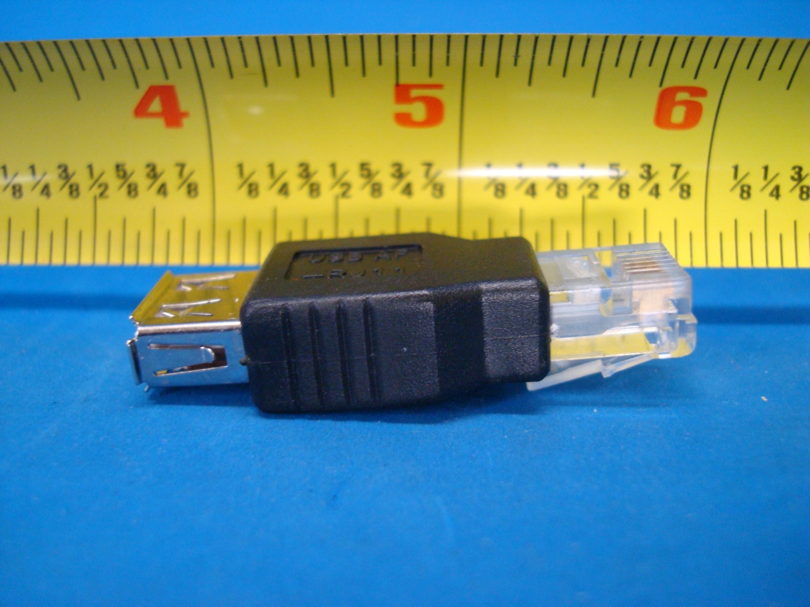 us seller USB FEMALE RJ11 RJ12 4PIN NETWORK ADAPTER CONVERTER PHONE JACK AF 6P4C