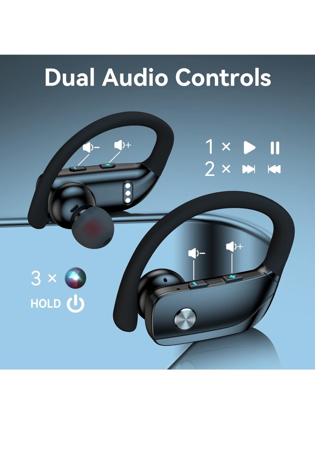 Wireless Over-Ear Earbuds Bluetooth Workout Headphones For Apple iPhone 12