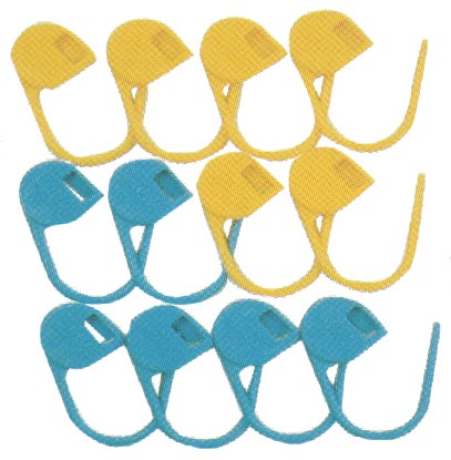 3 Pack - Clover Jumbo Locking Stitch Markers-12/Pkg - 3109