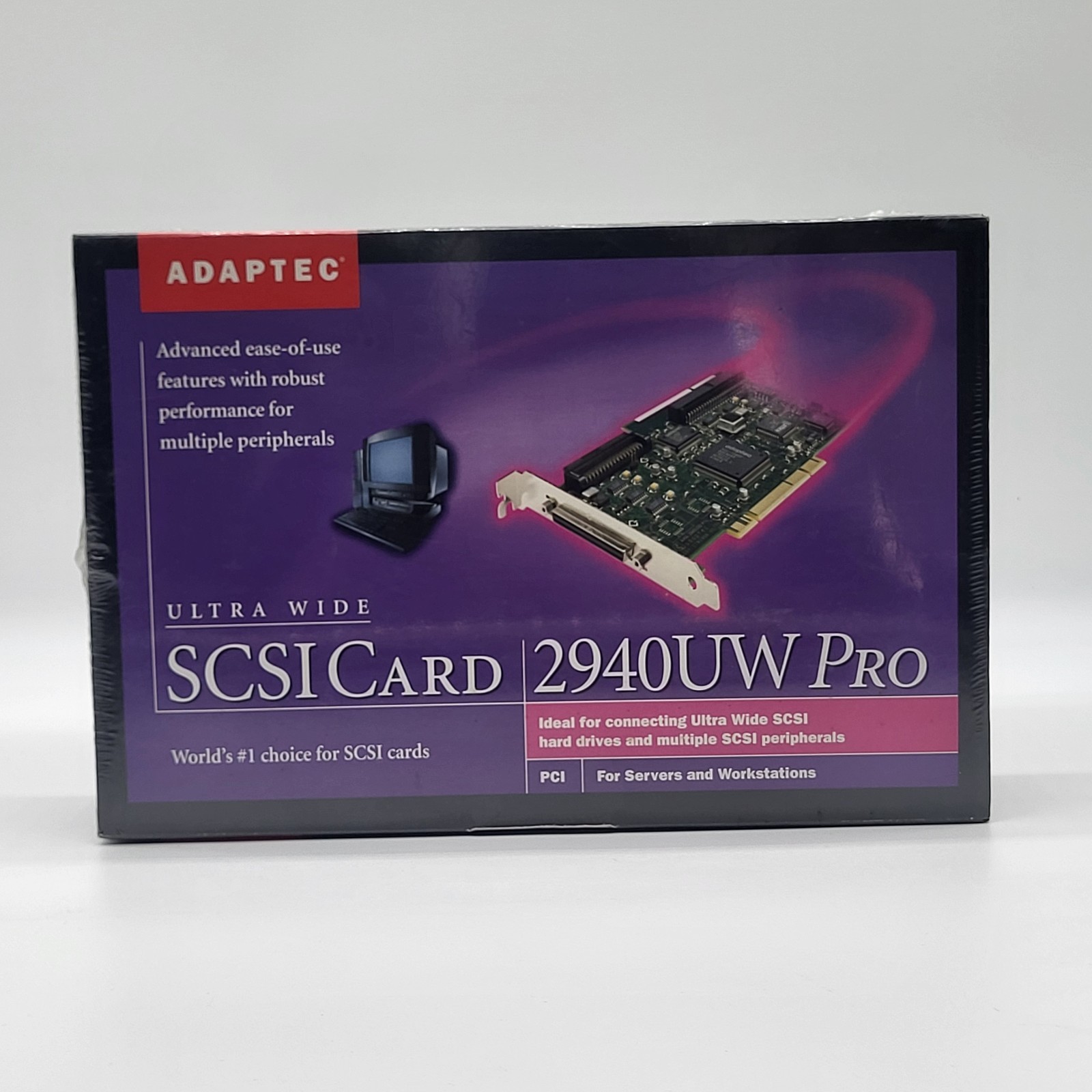 NEW Sealed Adaptec 2940UW Pro SCSI PCI Card Kit AHA-2940UW NOS