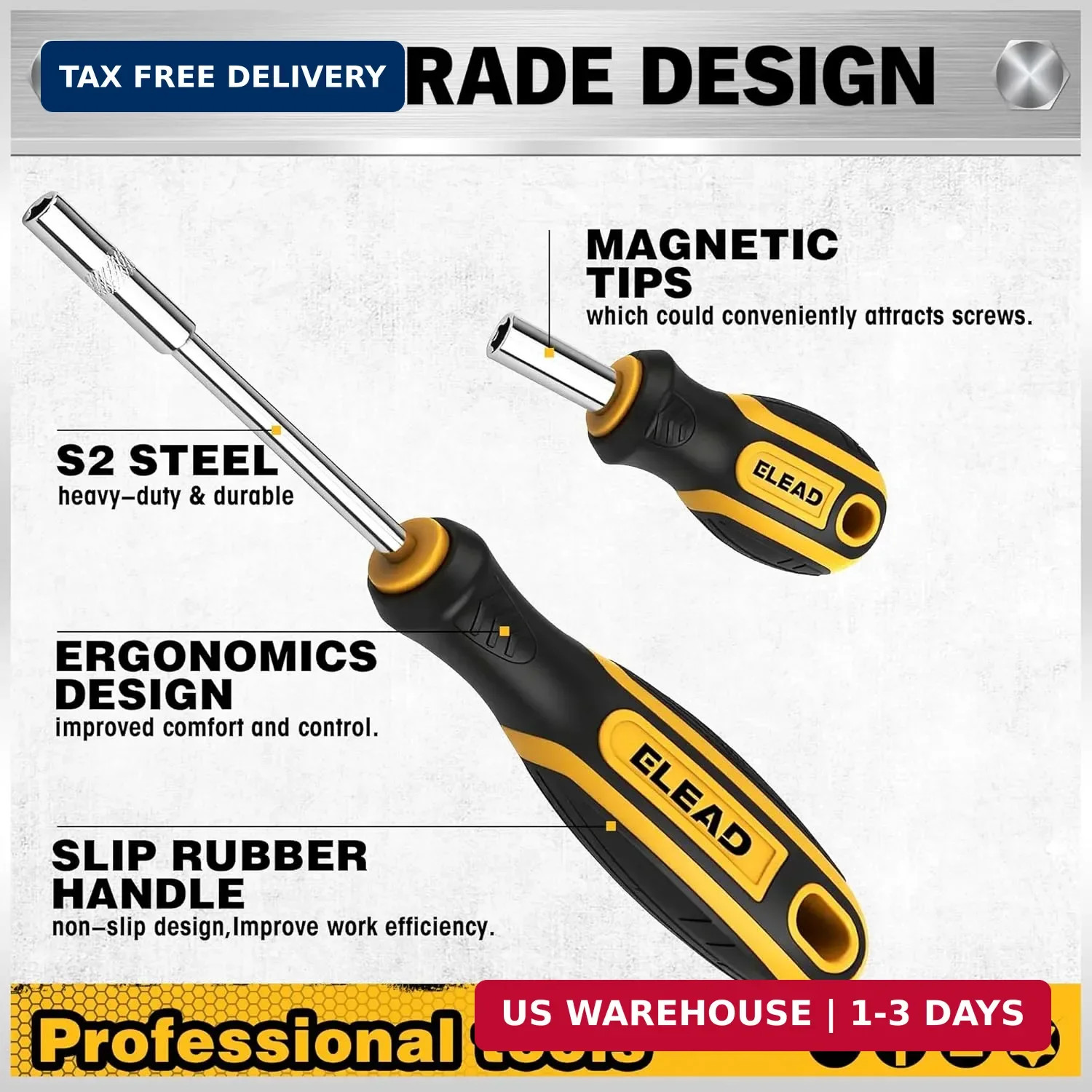 26-Piece Magnetic Security Torx Screwdriver Bit Set - 1/4 inch Magnetic Bit Driv