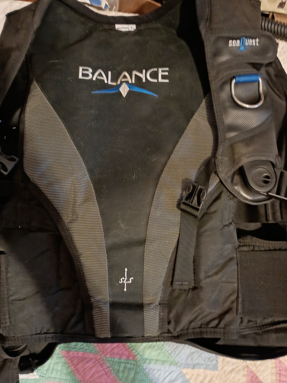 Aqua Lung Sea Quest Balance Tank Scuba Diving Backpack Vest Dive BCD Size Large