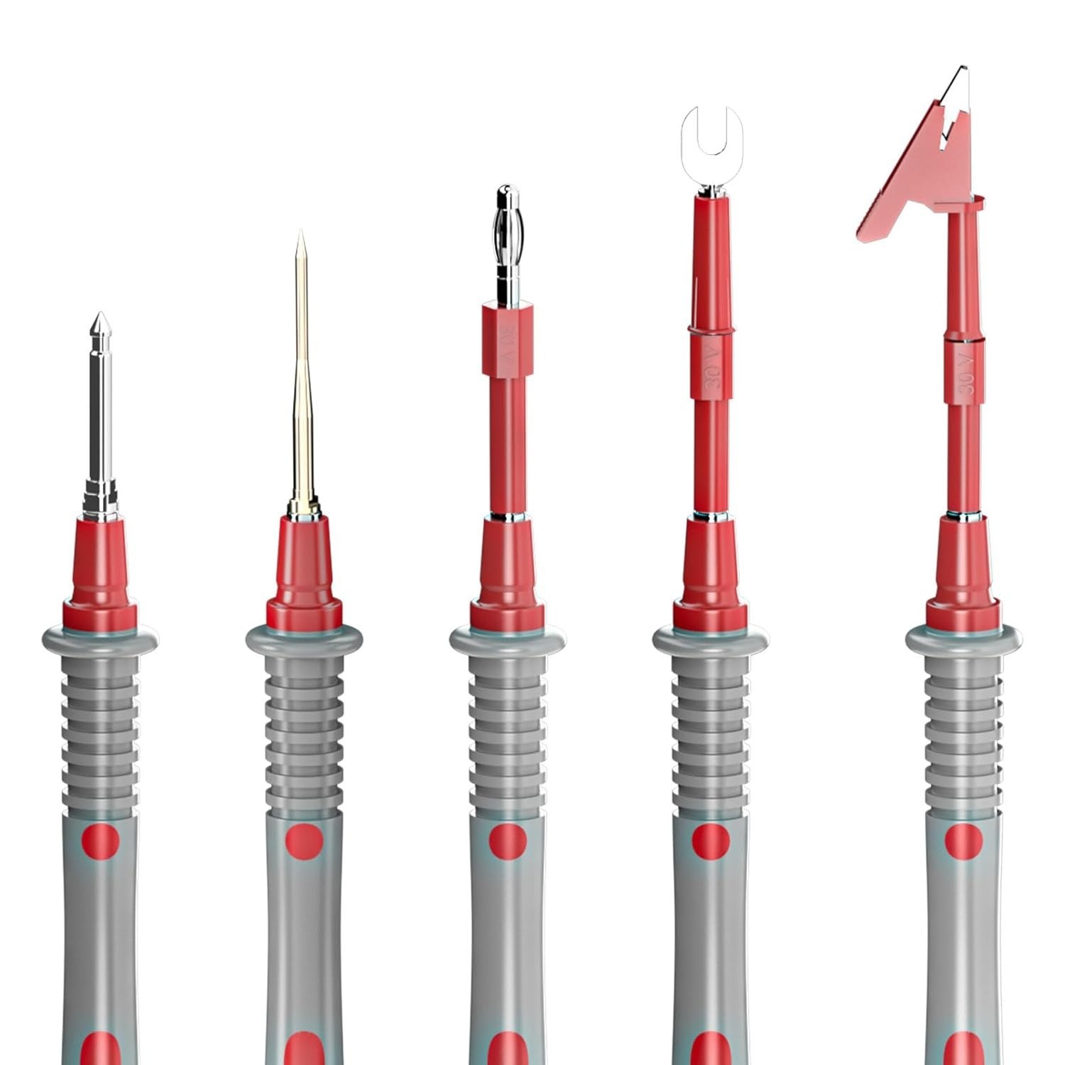 Comprehensive Multimeter Testing Kit with Replaceable Probes & Clips - 21PCS