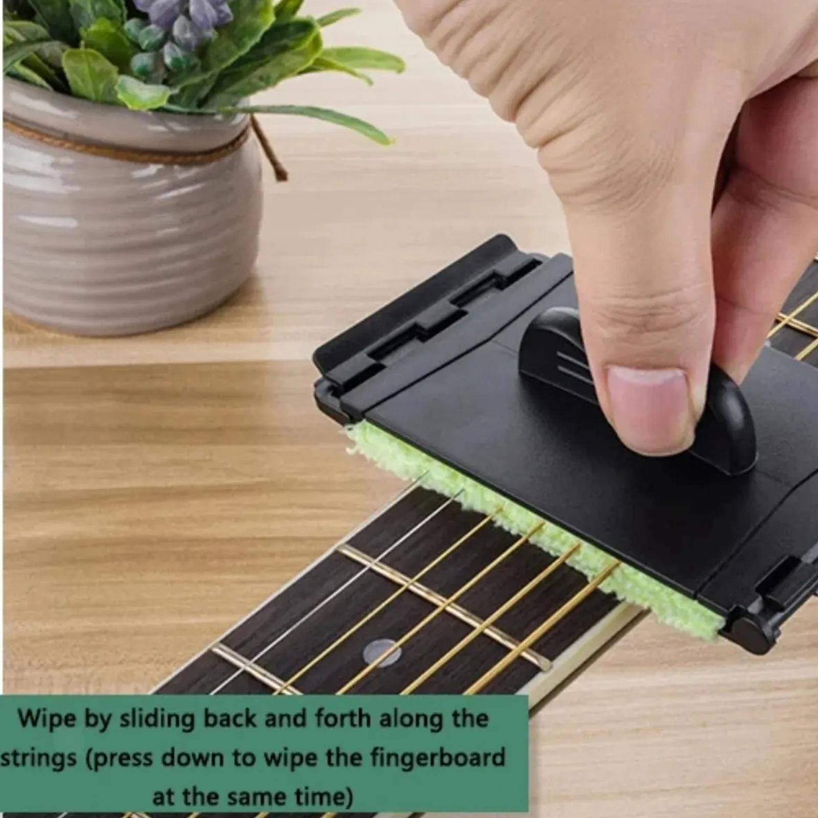 Guitar String Cleaner Tool Electric Guitar Cleaning for Ukulele Mandolin